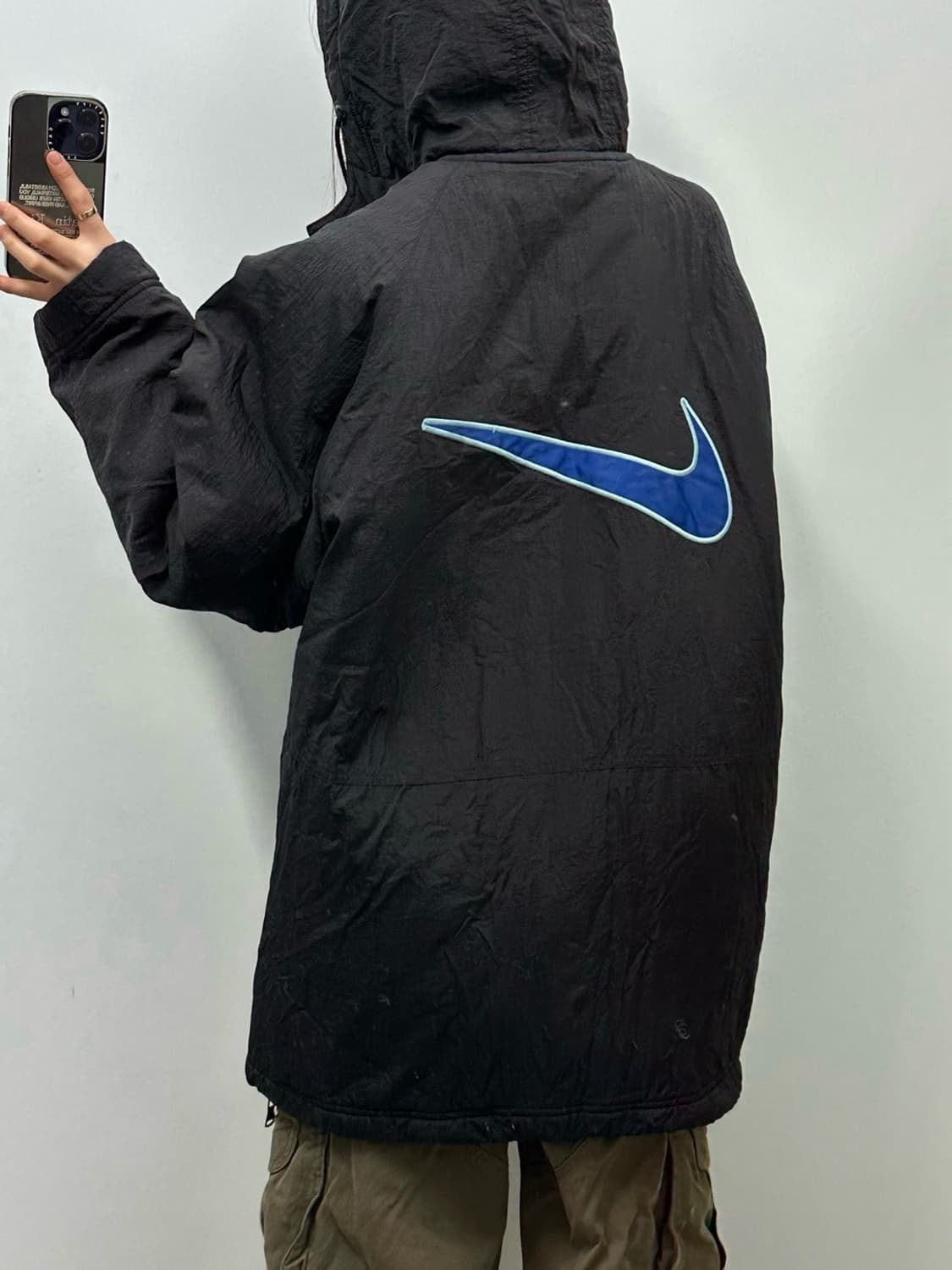 나이키 00s 빅로고 올드스쿨 바람막이 점퍼 돕바 상품이미지2