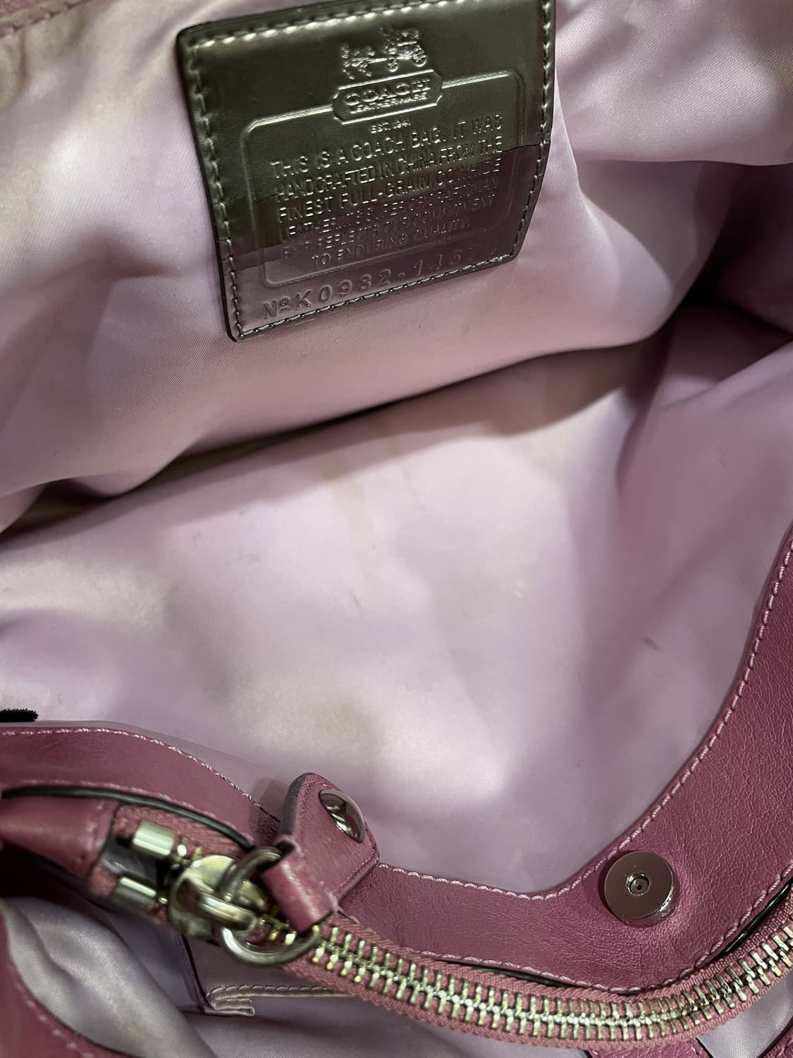 coach 코치 가죽 핑크 숄더 크로스 토트백 갸루 상품이미지8