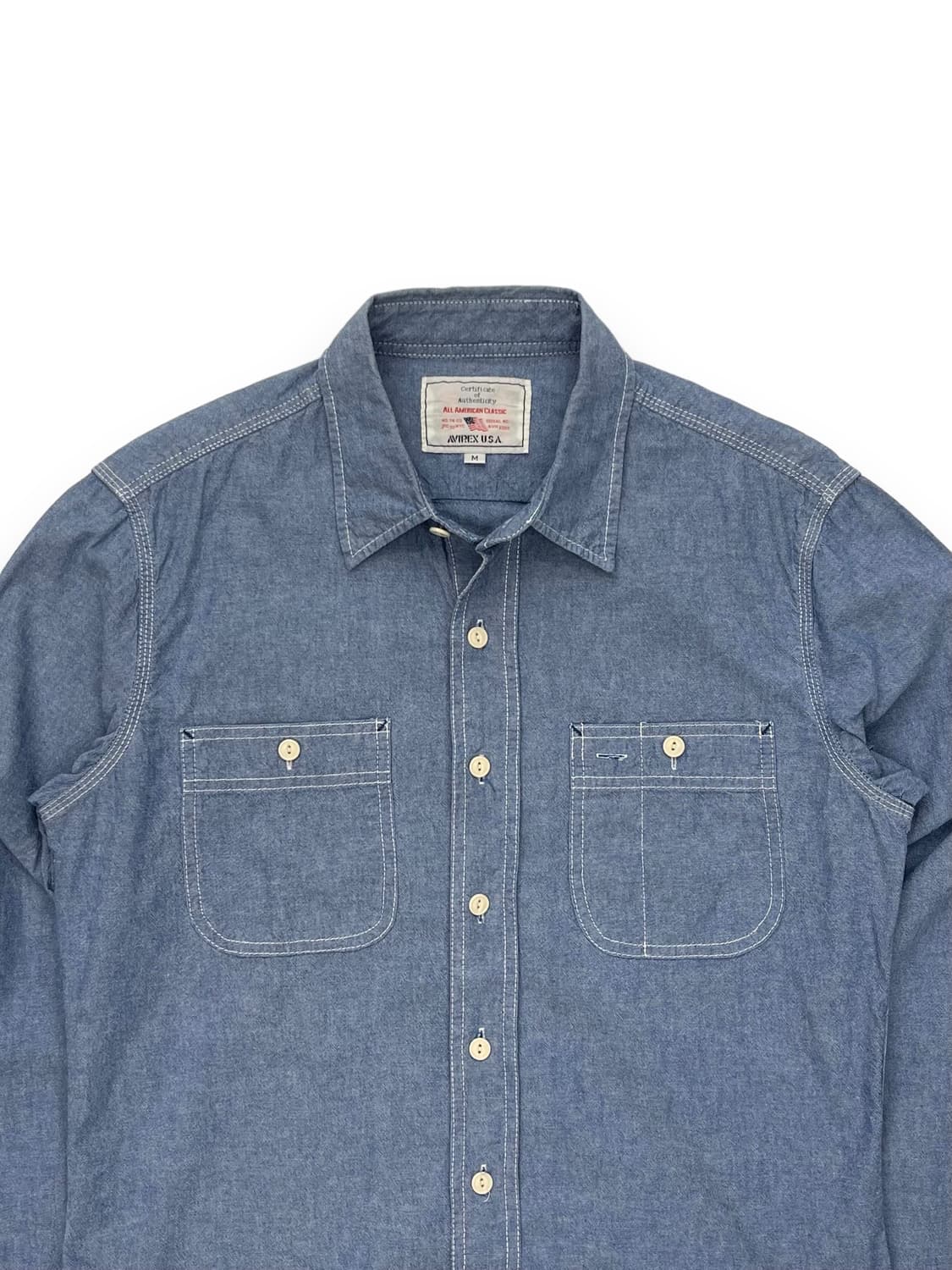 (95) 아비렉스 샴브레이 워크 셔츠 상품이미지3