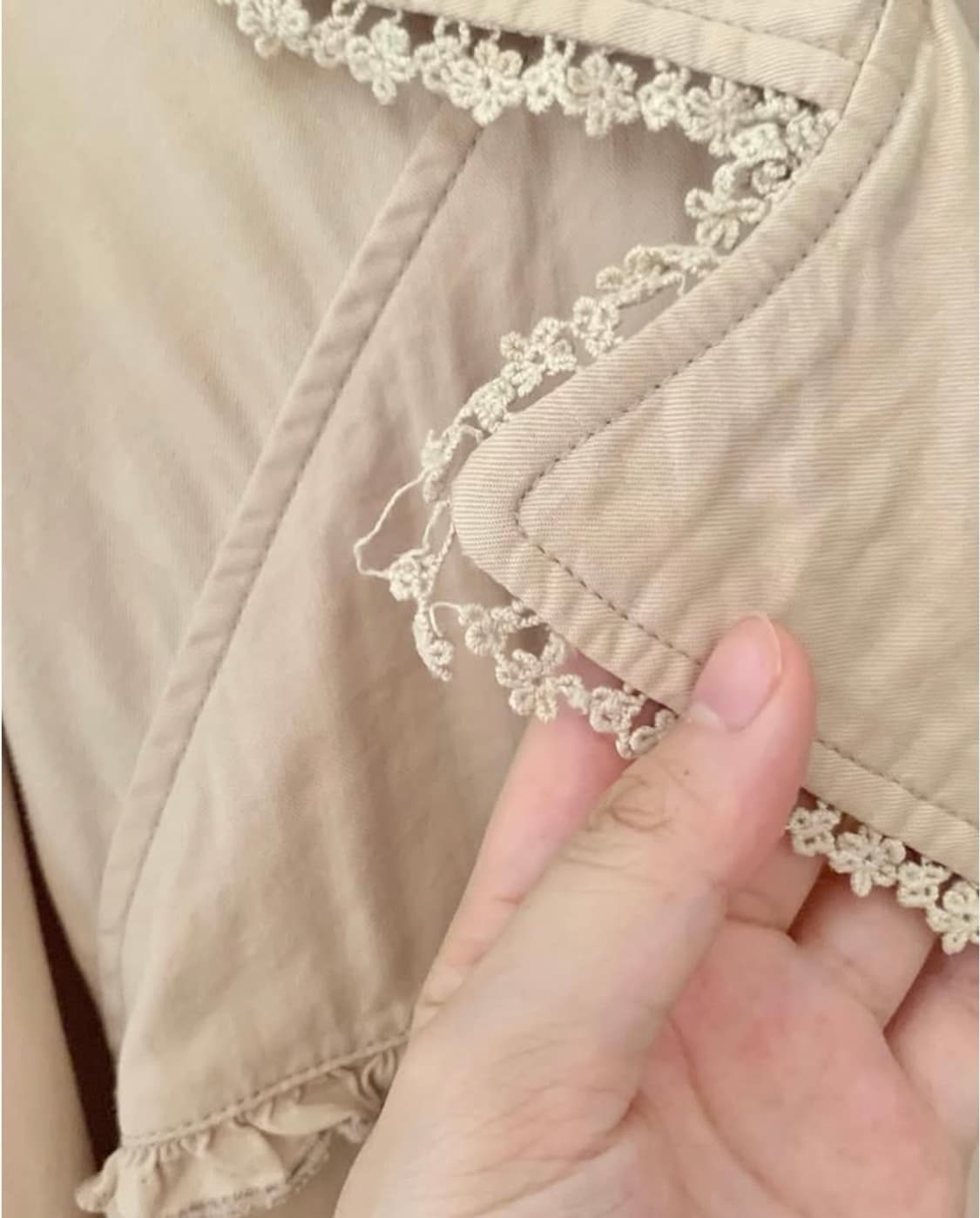 엑시즈팜 아일렛 트렌치 케이프 상품이미지5