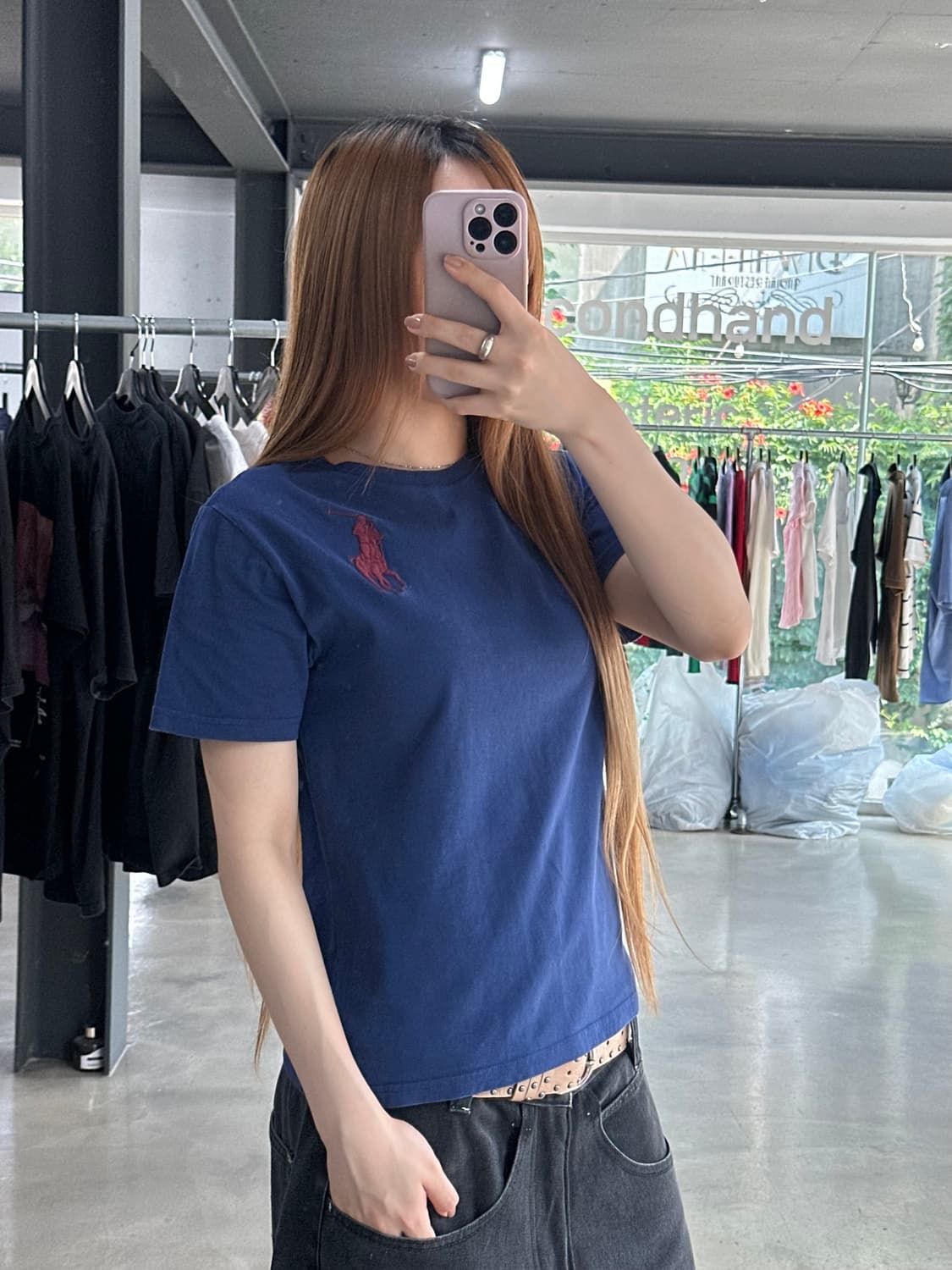 폴로랄프로렌 빅포니 넘버링 반팔티 네이비블루 상품이미지3
