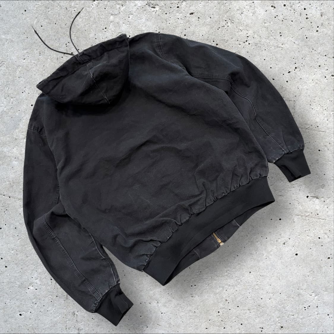 [XL] 칼하트 빈티지 자수 후드 워크 자켓 블랙 C483 상품이미지2