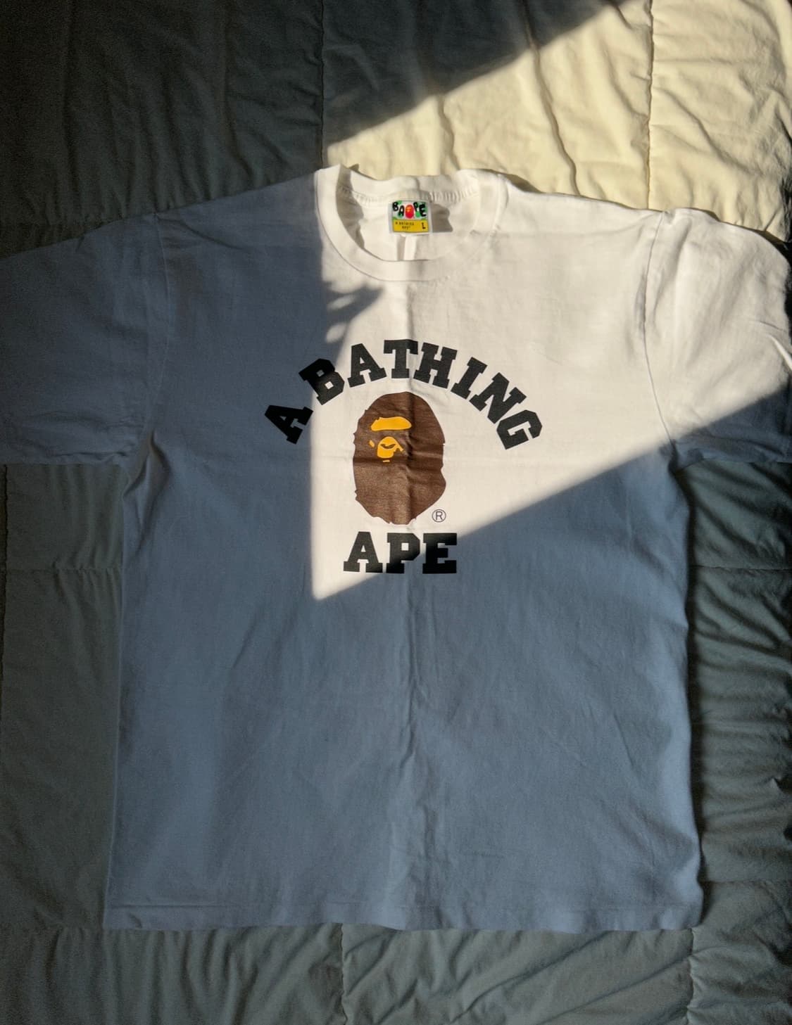 베이프 반팔 컬리지 티셔츠 상품이미지2