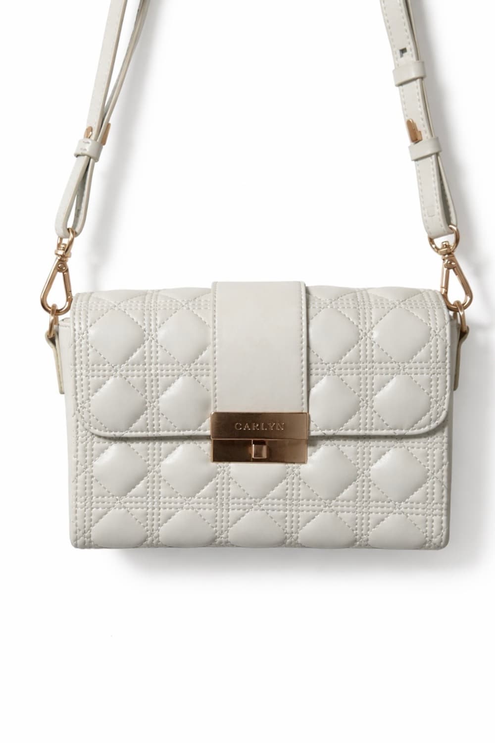 칼린 CARLYN 퀼팅 숄더백 화이트 상품이미지2