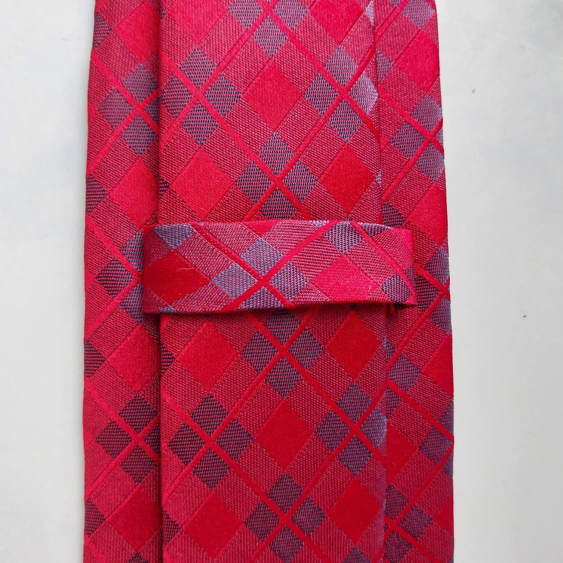 에스.티. 듀퐁 실크 체크 패턴 넥타이 8.1cm A+~A등급 K2335 상품이미지9