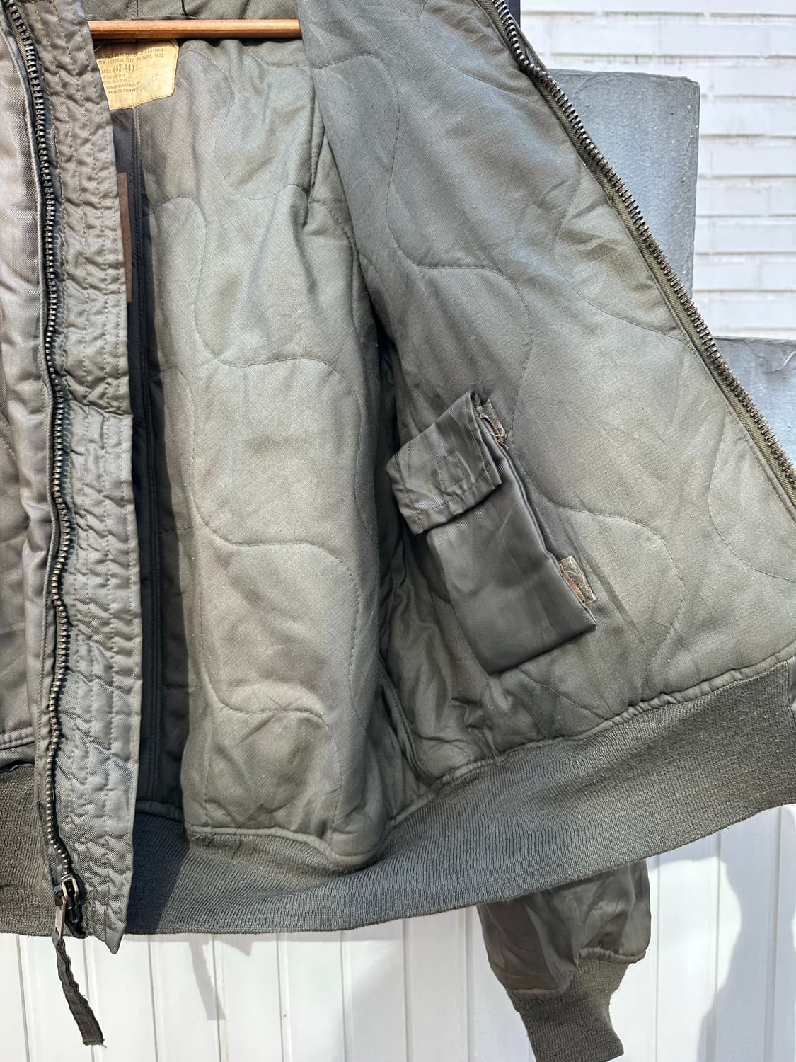 70s Us Amry MIL-J-83388A CWU-45/P 탱커 자켓 상품이미지9