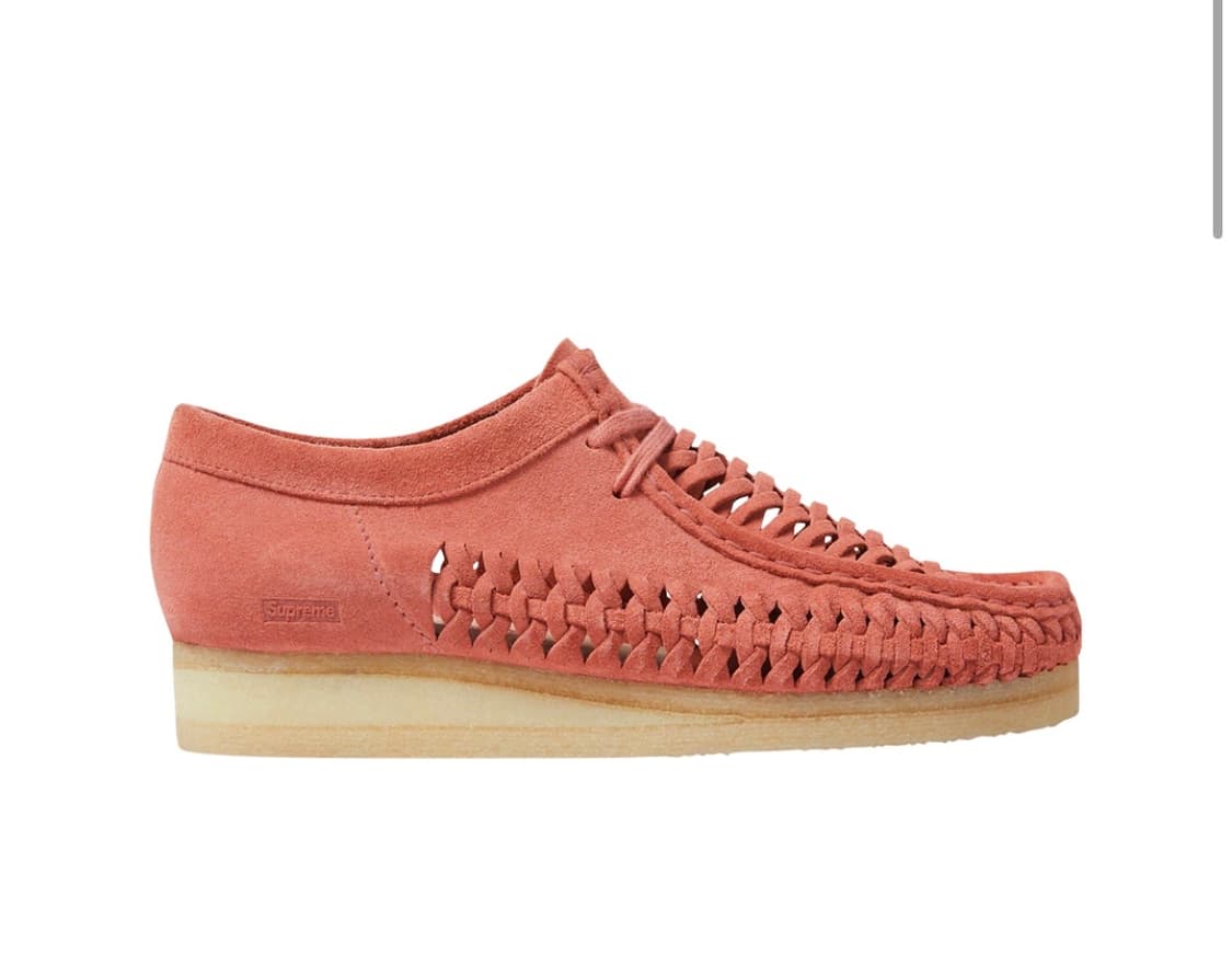 [260] 클락스 x 슈프림 우븐 왈라비 핑크 상품이미지2