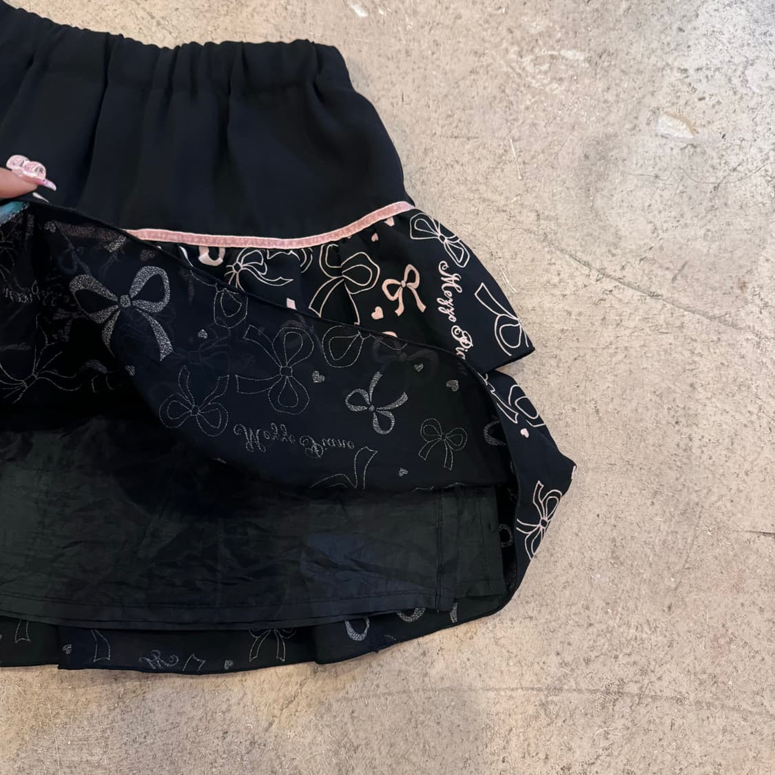 MEZZO PIANO 리본 프린팅 스커트 상품이미지7