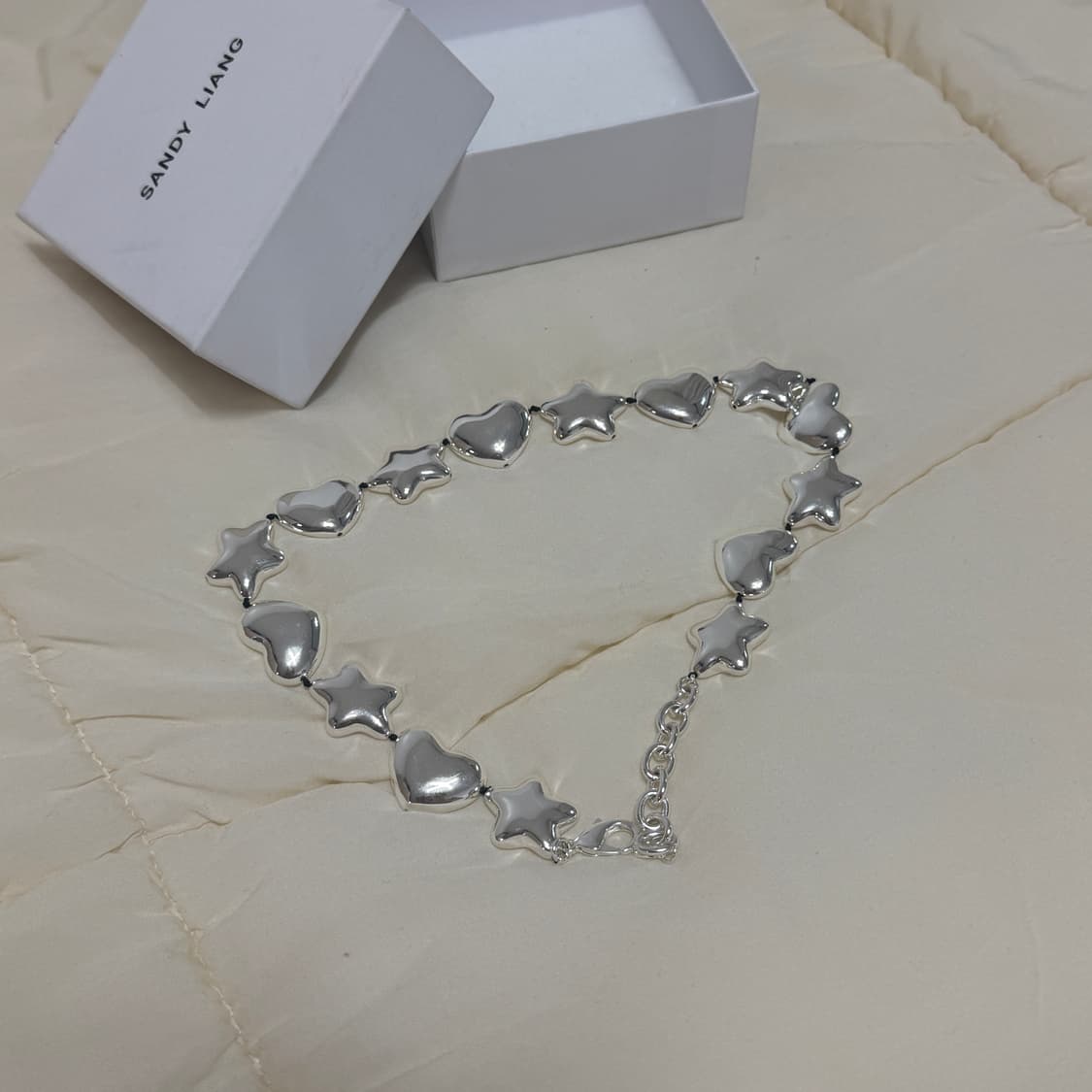 샌디 리앙 sandy liang 빈스 네크리스 실버 하트/별 상품이미지6