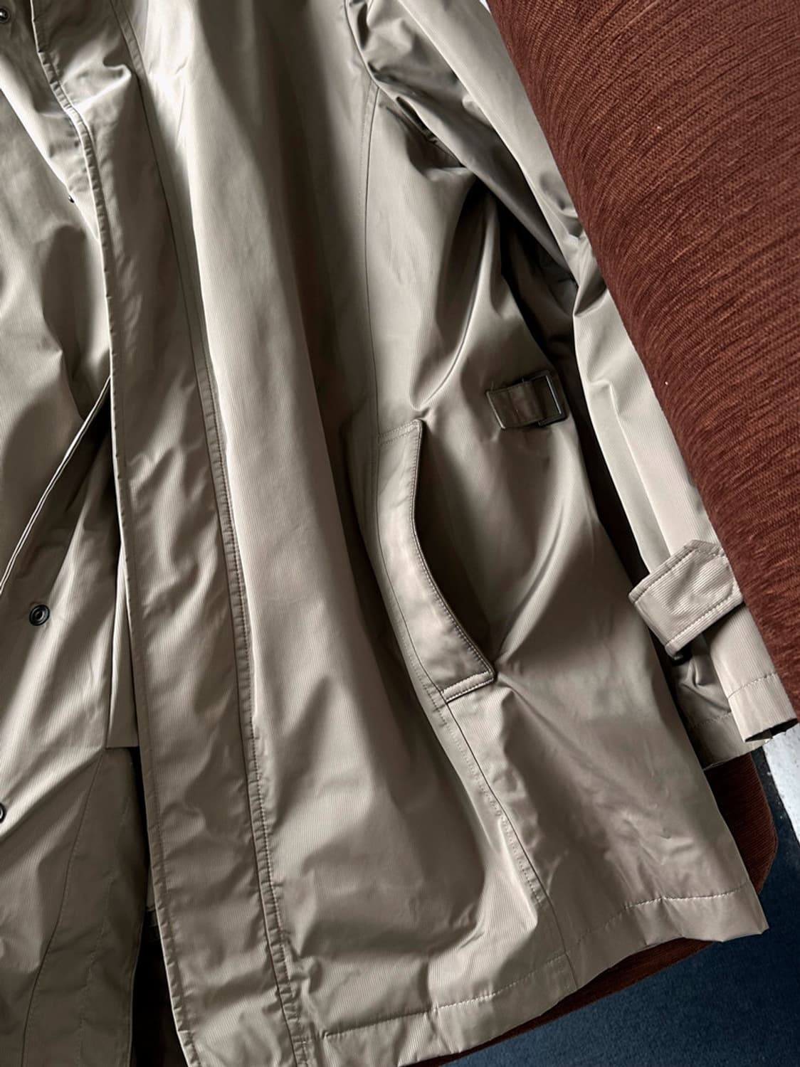 High gauge fabric fake layered 2way trev 상품이미지3