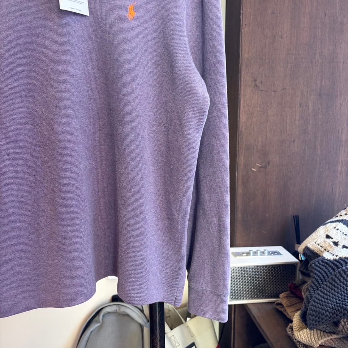 15694 - 폴로 랄프로렌 퍼플 반집업 니트 상품이미지4