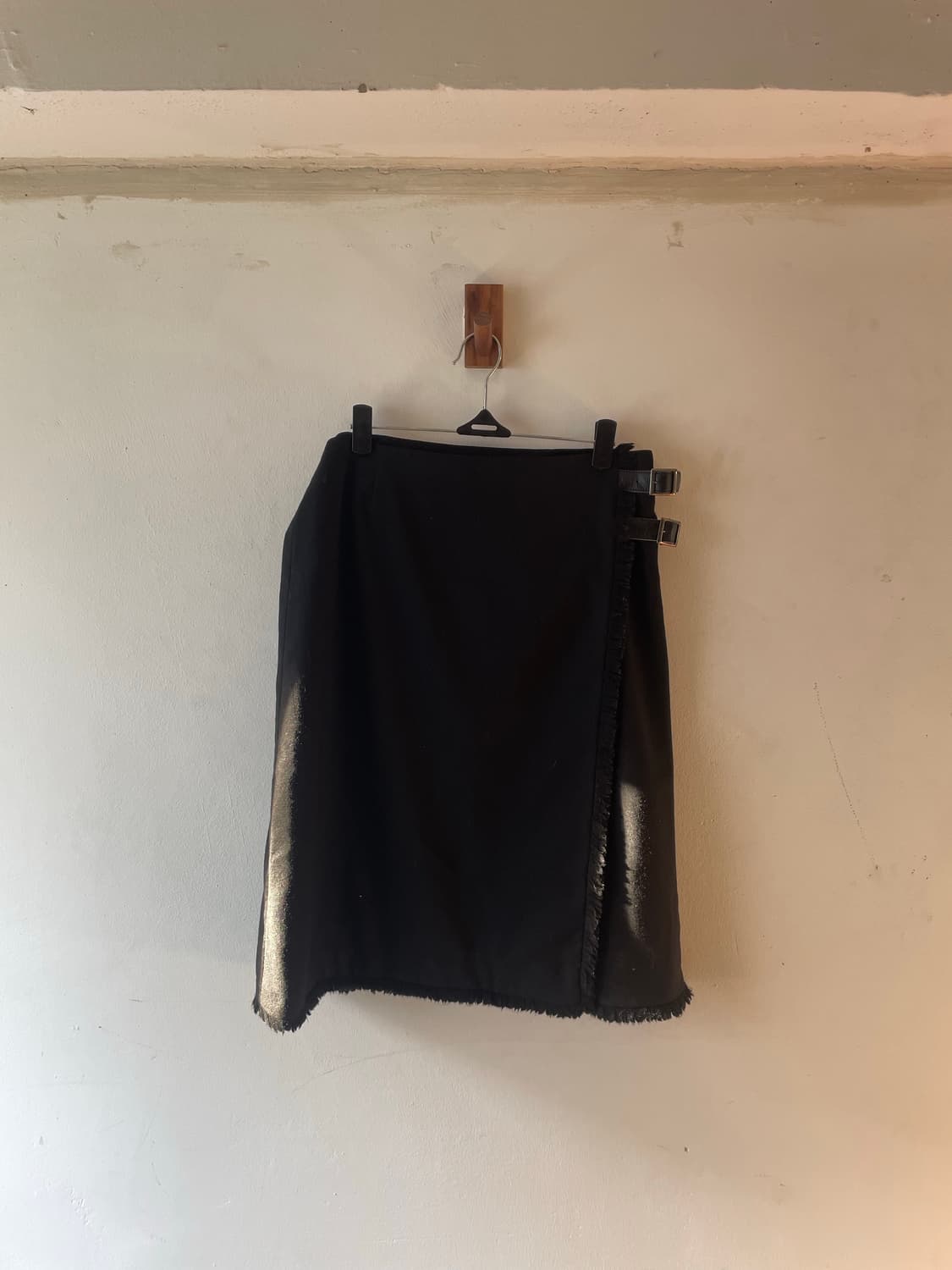 Vintage Burberry Double Buckle Wrap 스커트 상품이미지1