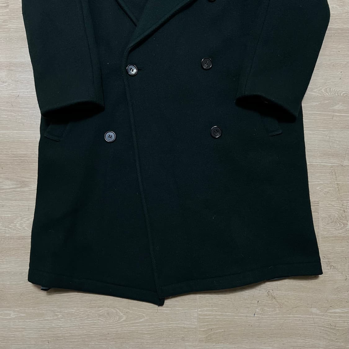 스튜디오 톰보이 여성 모직 싱글 코트 [다크 그린] 44-55 상품이미지3