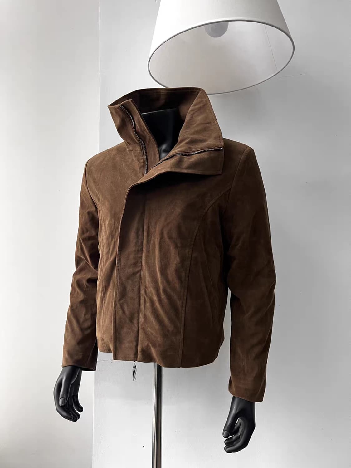 HYPEYOURSELF 자수 스웨이드 밍크 자켓 상품이미지6