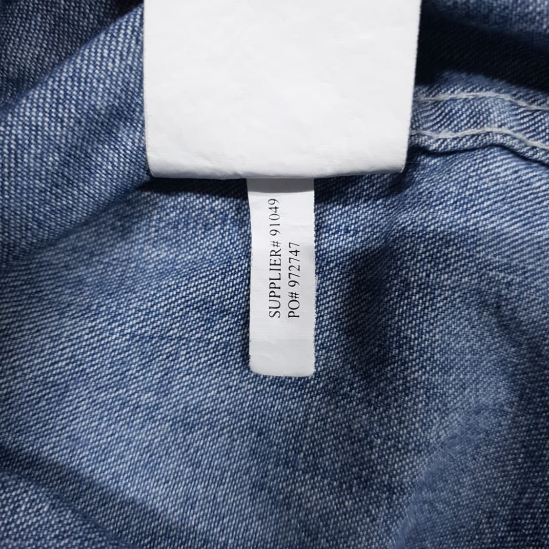 실측 S) 폴로 데님앤서플라이 랄프로렌 웨스턴 투포켓 패치 데님 셔츠 상품이미지8