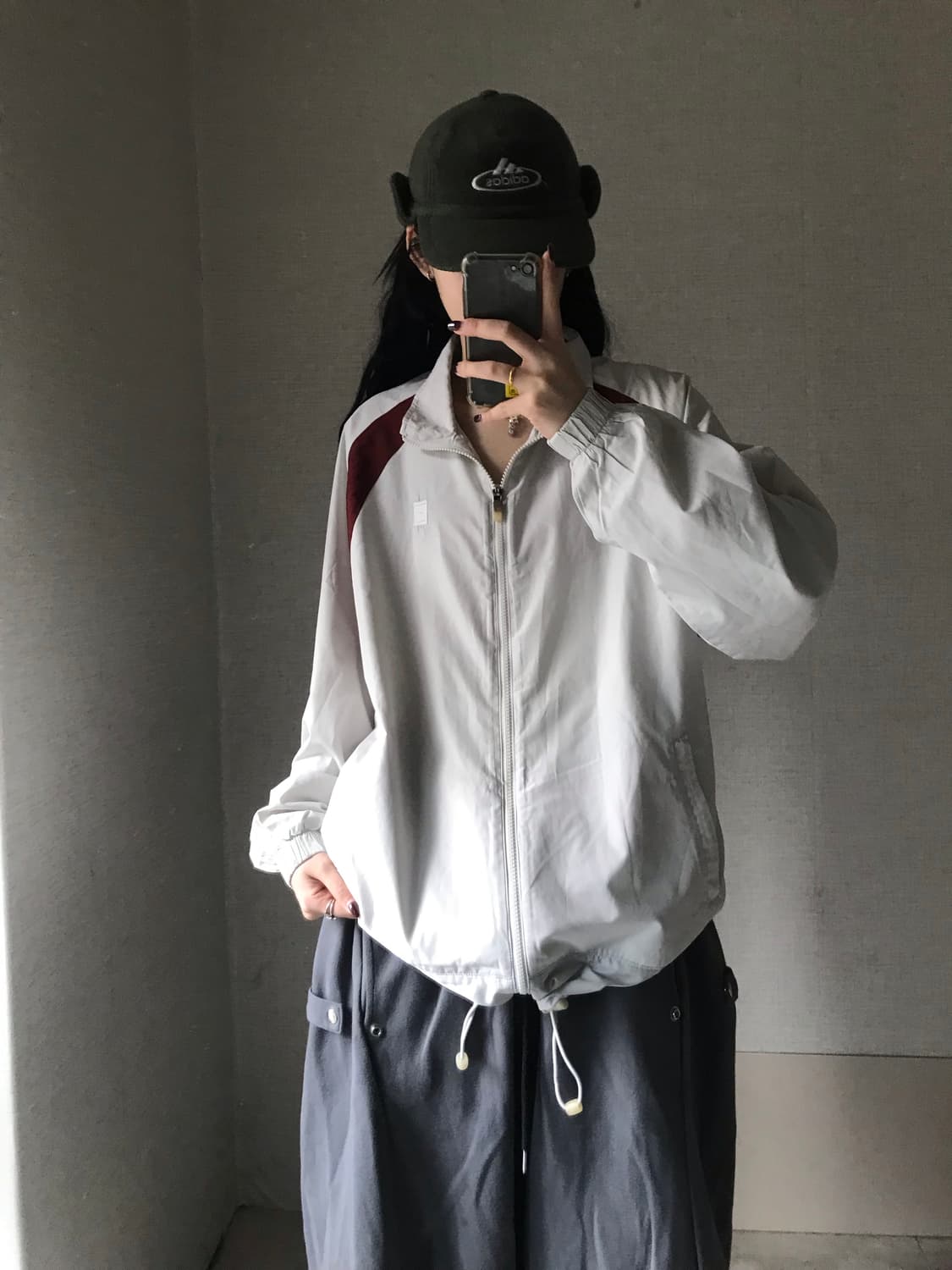 나이키 00s 아이보리 버건디 바람막이 상품이미지4