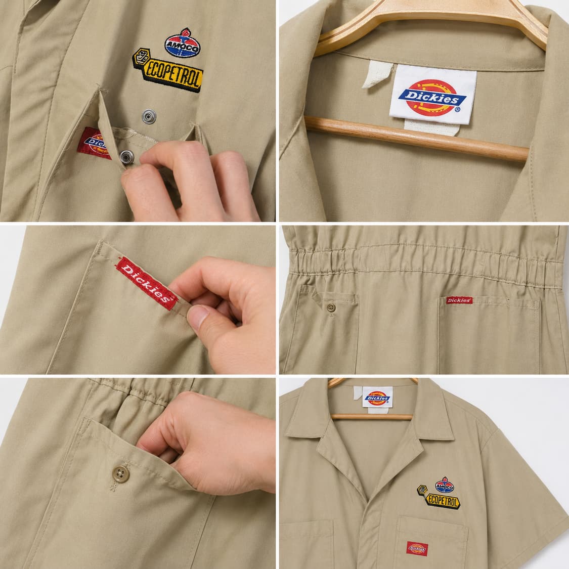 디키즈(Dickies) 레귤러 패치드 점프수트 Free 상품이미지3