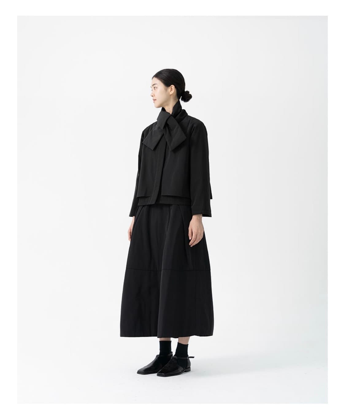 유노이아 padding jacket black 블랙 상품이미지5