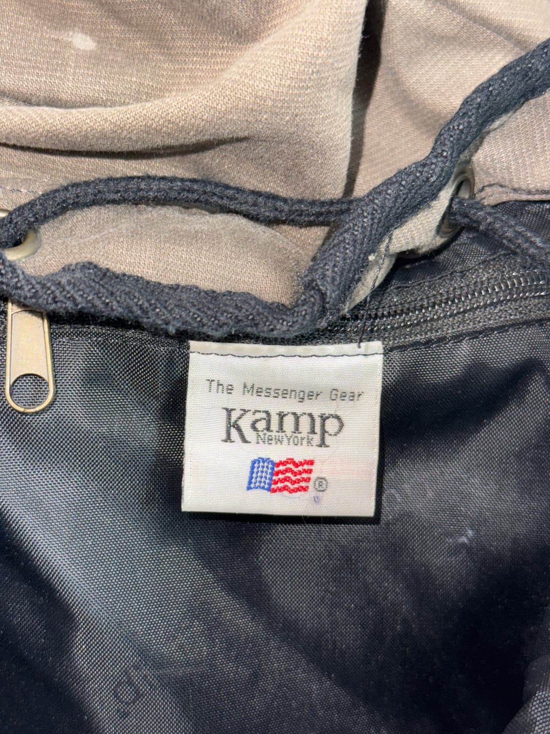 Kamp ash brown canvas mini backpack  상품이미지7