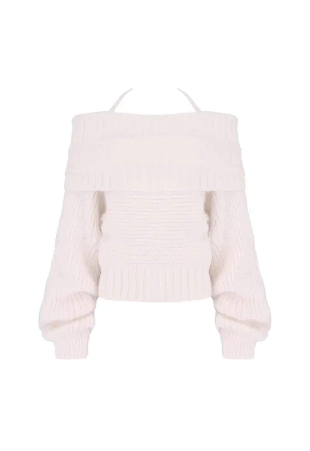 클리시어 팔레트 니트 오프숄더 핑크  상품이미지1