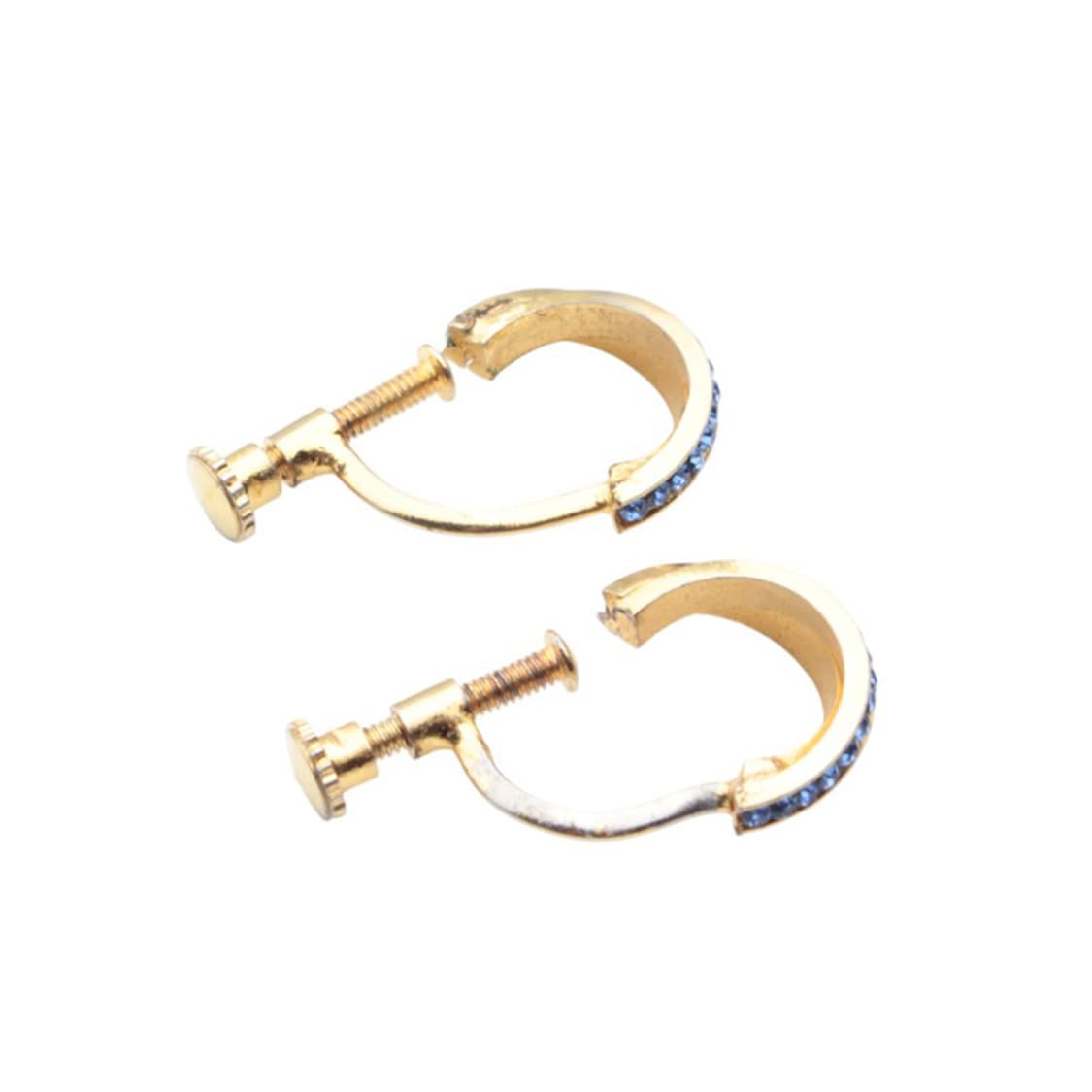 블루 화이트 스트라스 귀걸이 상품이미지4