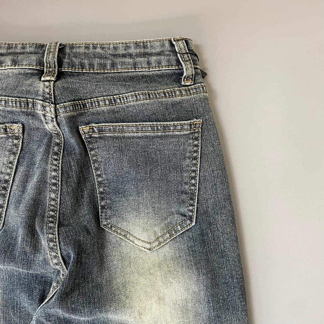 빈티지 워싱 중청 부츠컷 XS 상품이미지4