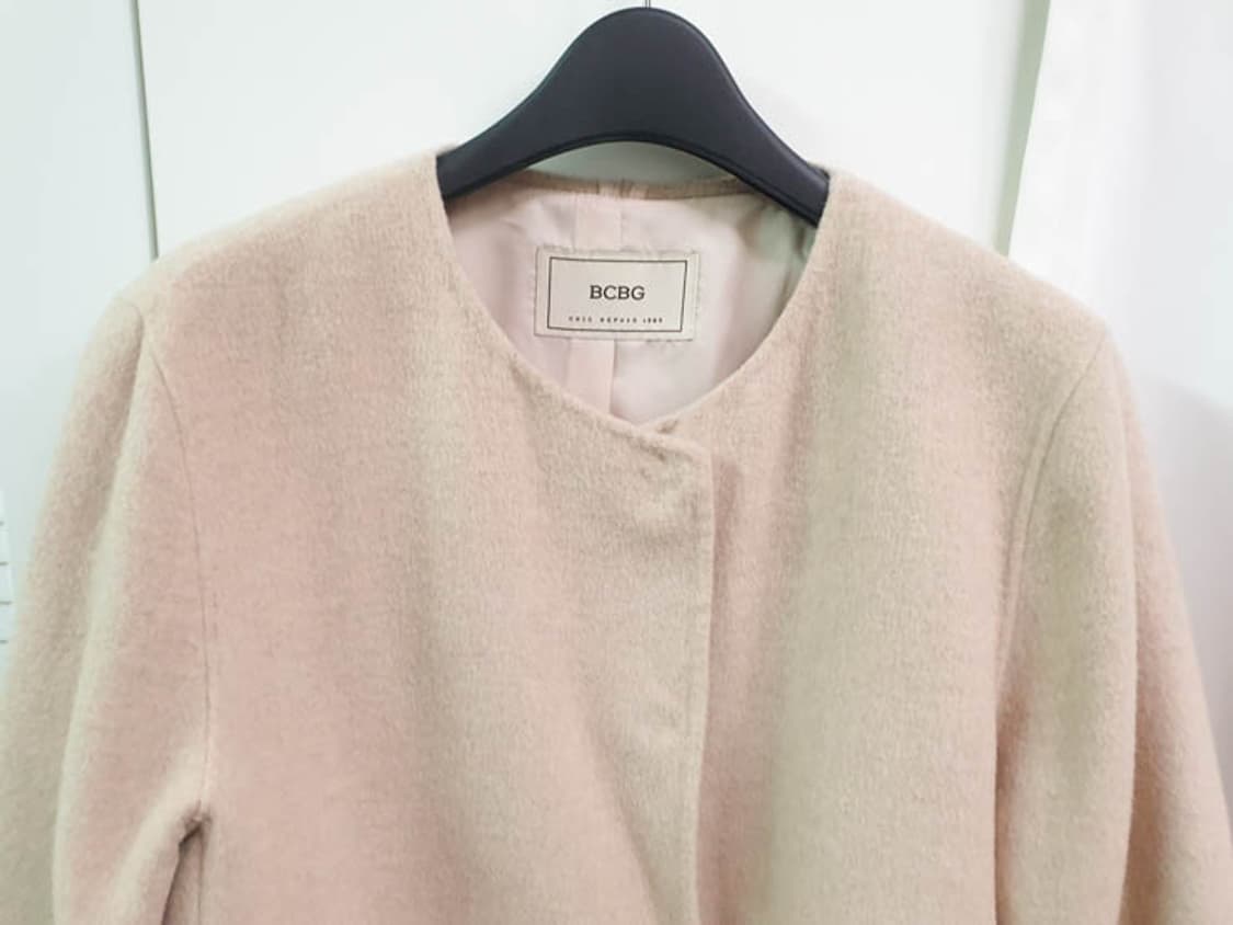 BCBG 여성 라운드 울 핸드메이드 코트 상품이미지2