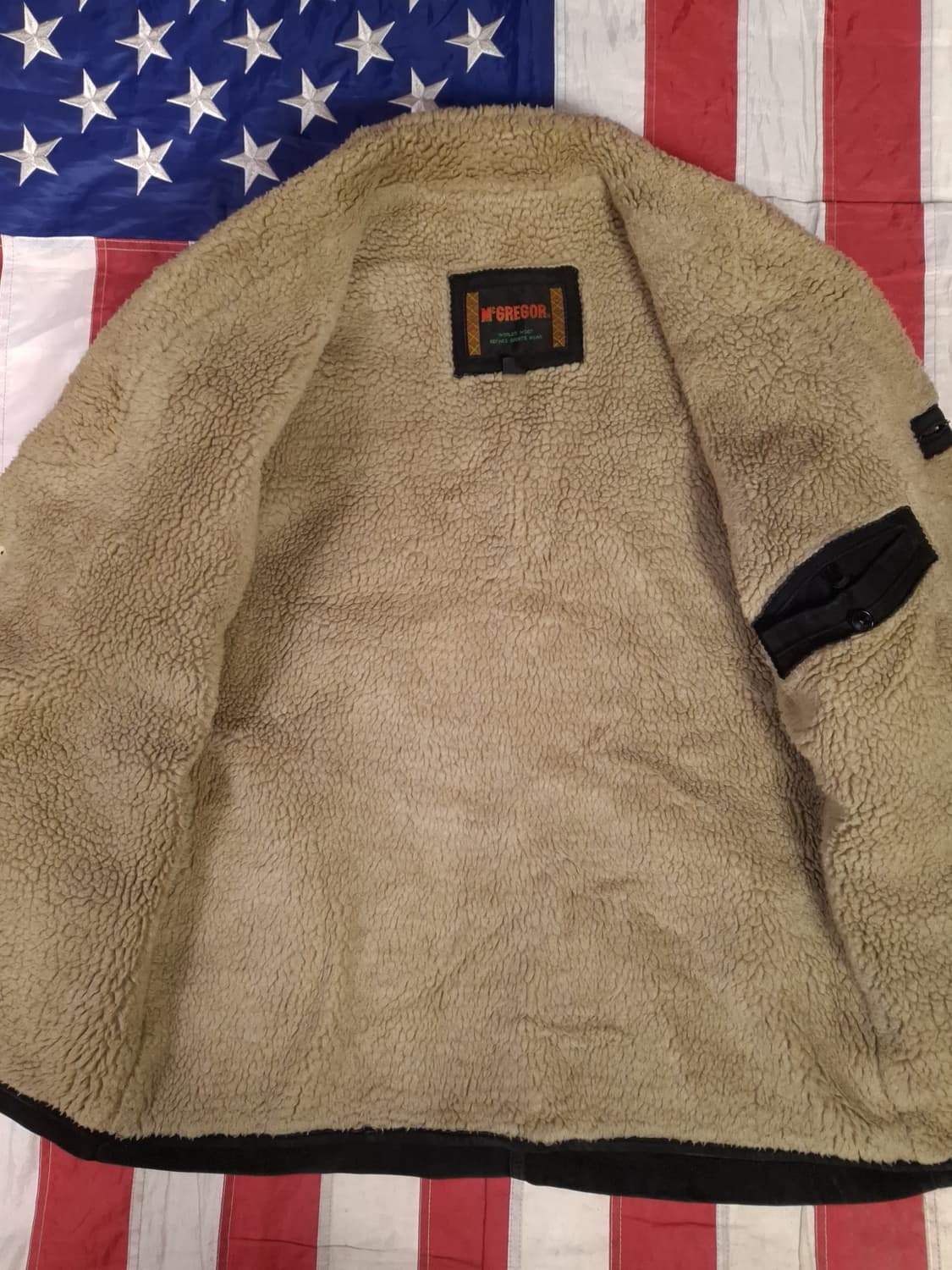 오리지날 80's 일본판 맥그리거 리얼레더 시어링 무스탕 상품이미지8