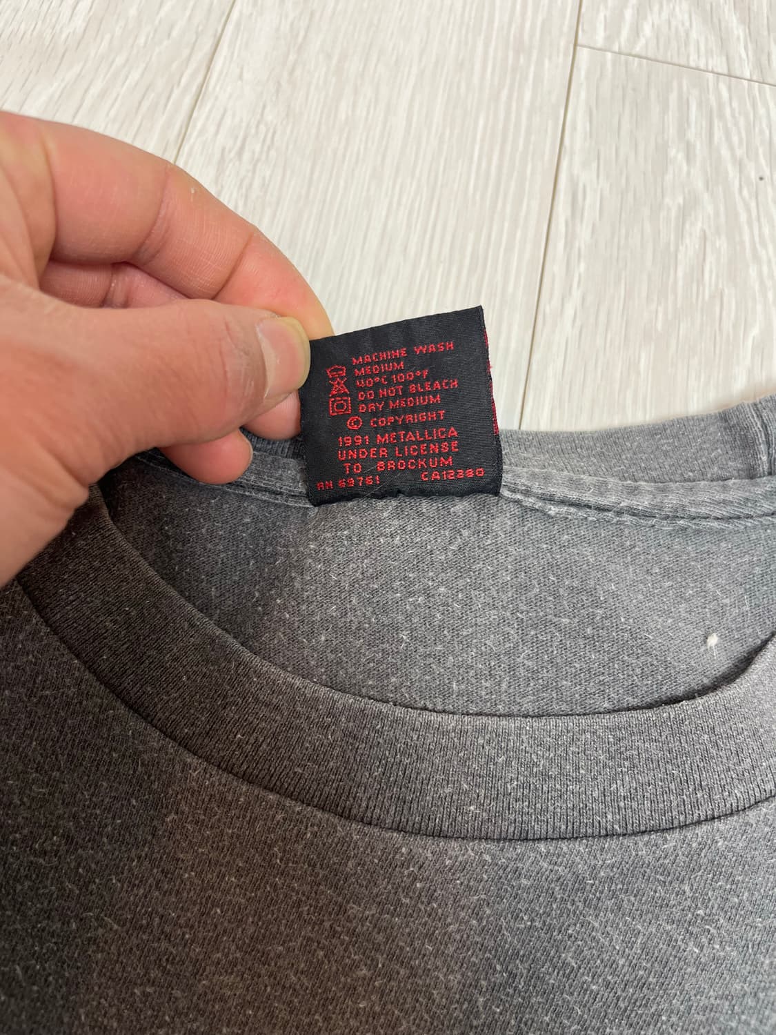 빈티지 밴드티 90s 메탈리카 티셔츠 상품이미지5