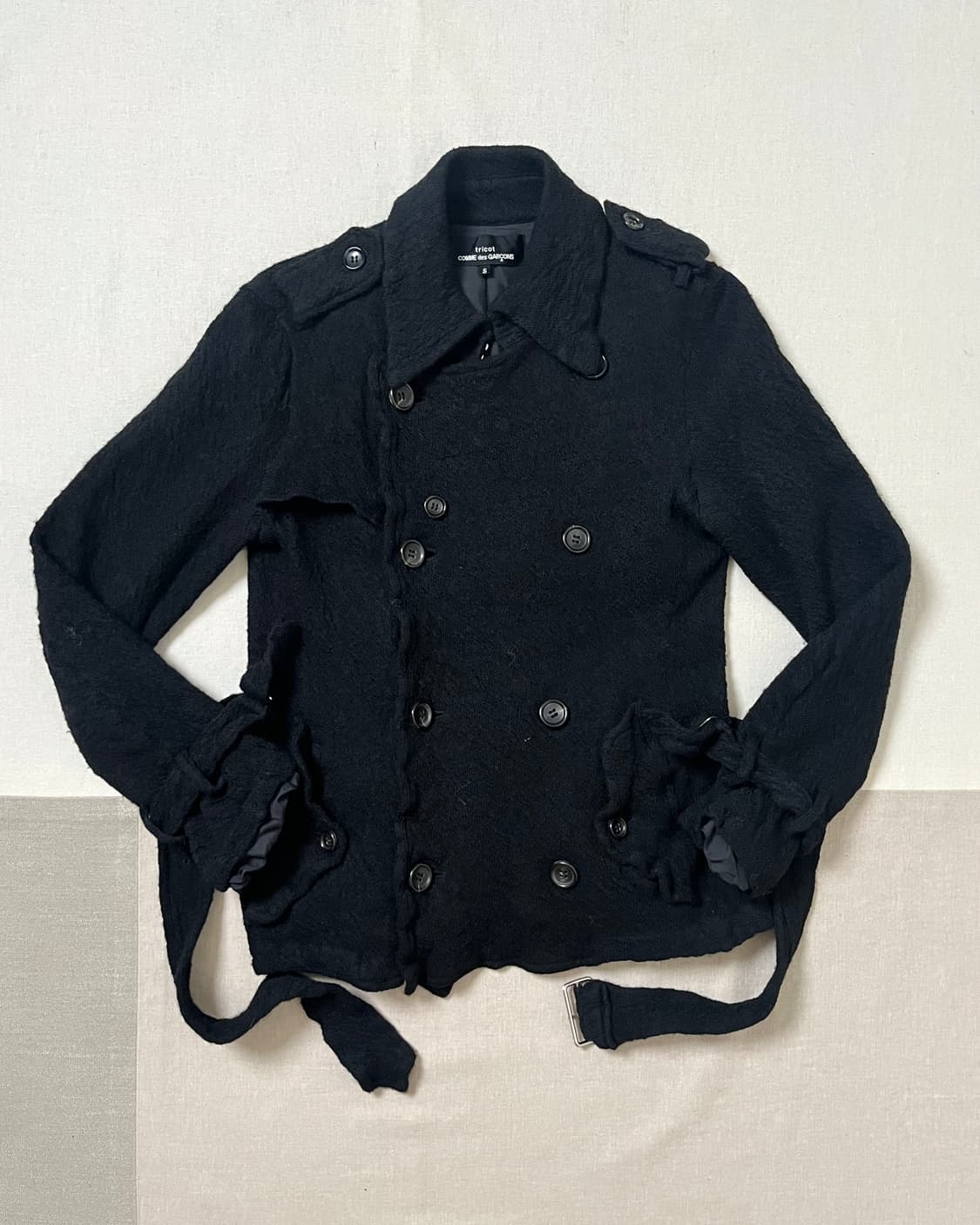 꼼데가르송 축융 울 더블 자켓 comme des garcons 상품이미지1