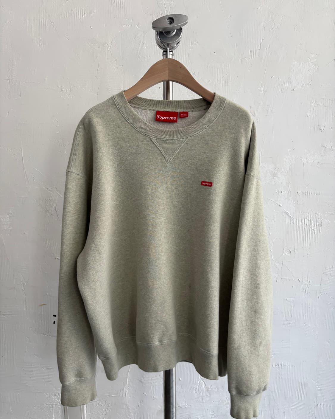 Supreme 슈프림 헤더 민트 스몰 박스 로고 크루넥 맨투맨 상품이미지4