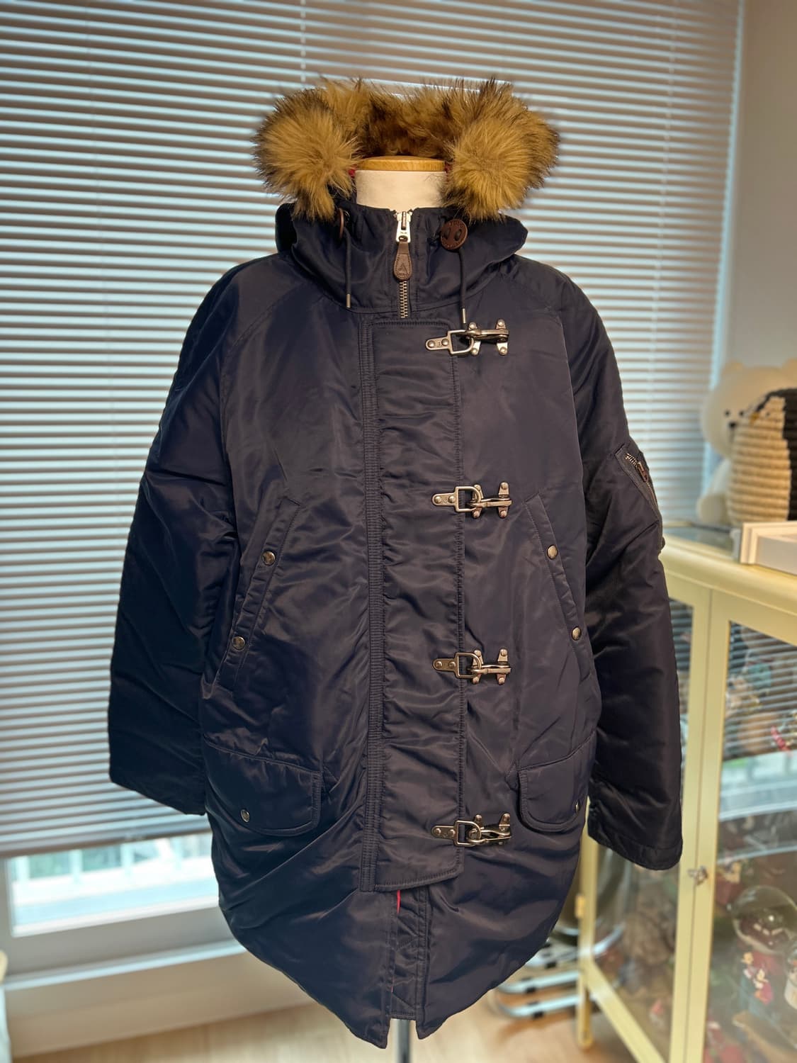 폴로 랄프로렌 파이어맨 네이비 다운 코트 XL 상품이미지1