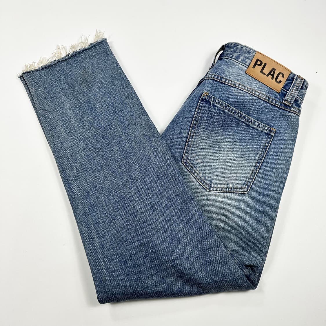 플랙진 PLAC 스티즈 커팅진 데님 팬츠 (32인치) 상품이미지2