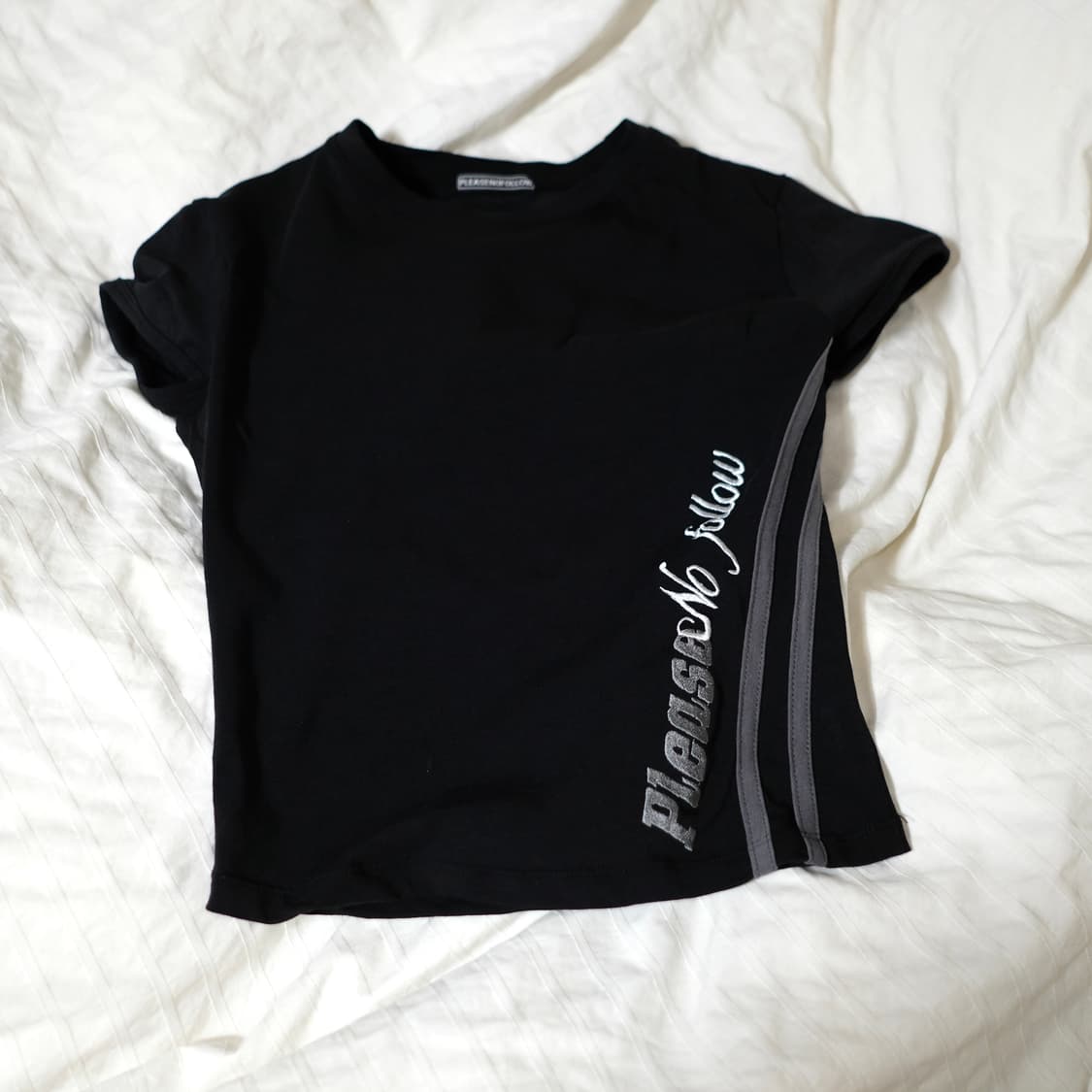 플리즈노팔로우 백리스 탑 블랙 상품이미지4