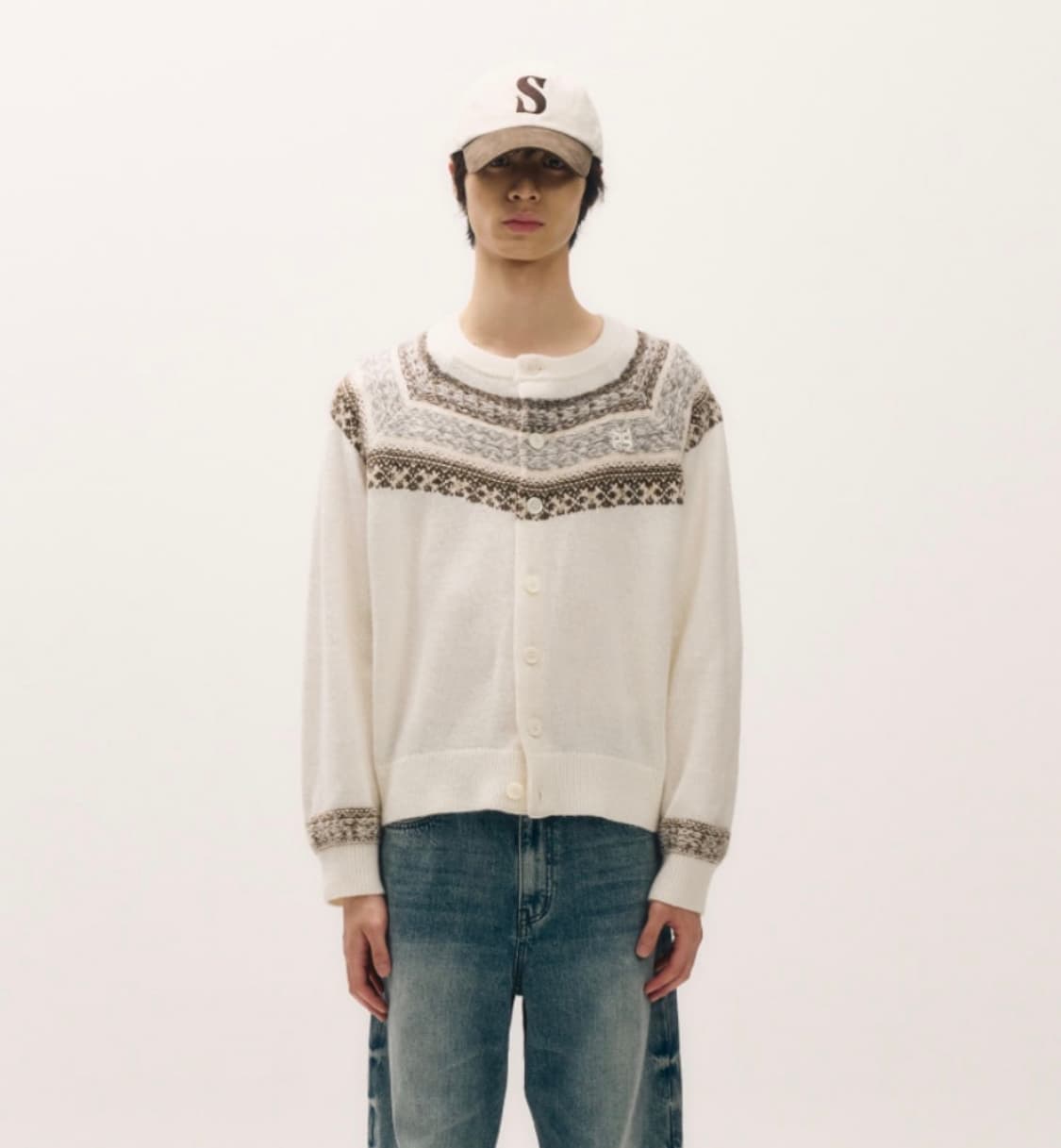 세터 리버스 니트 가디건 베이지 (새상품급,xl 상품이미지1