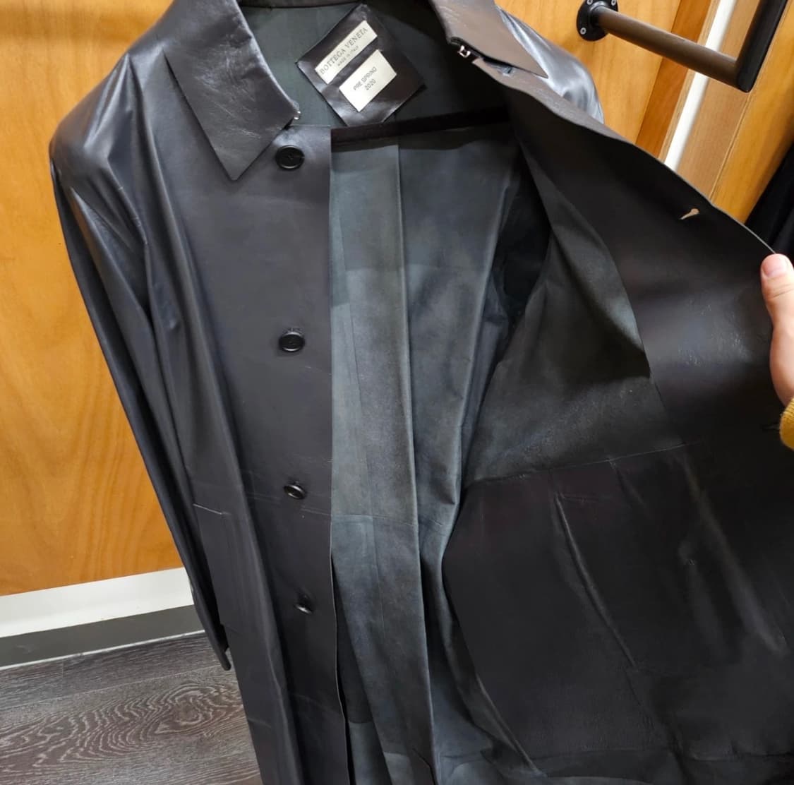 20SS 보테가 베네타 다니엘 리 샤이니 트렌치 레더 코트 상품이미지5