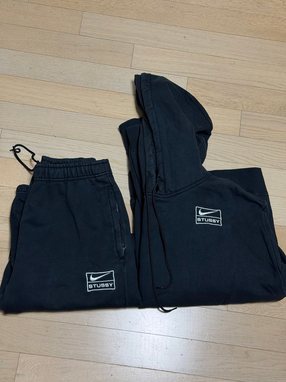(xs,s) 나이키x스투시 후드 셋업 판매 상품이미지1