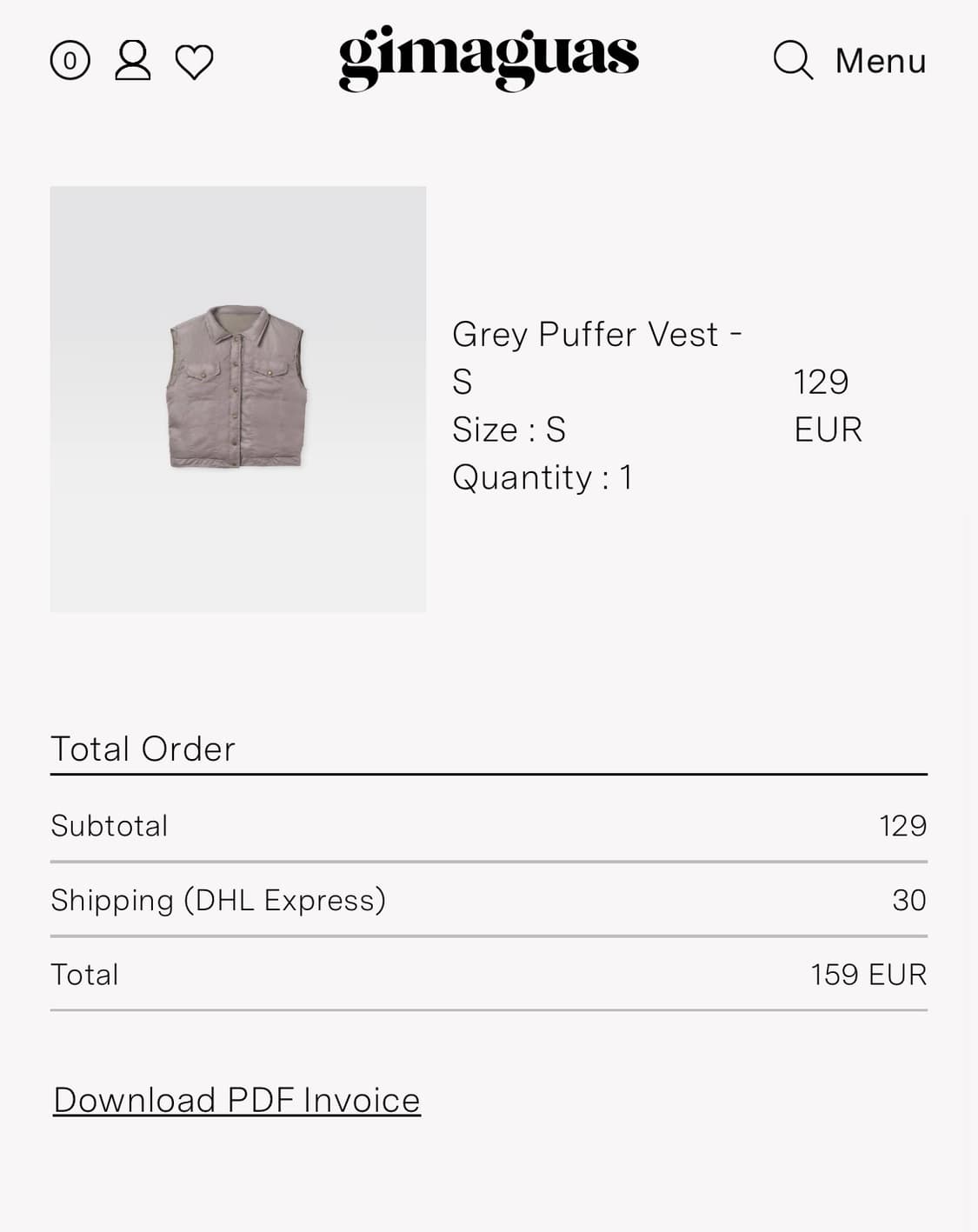 기마구아스 패딩 조끼 상품이미지2