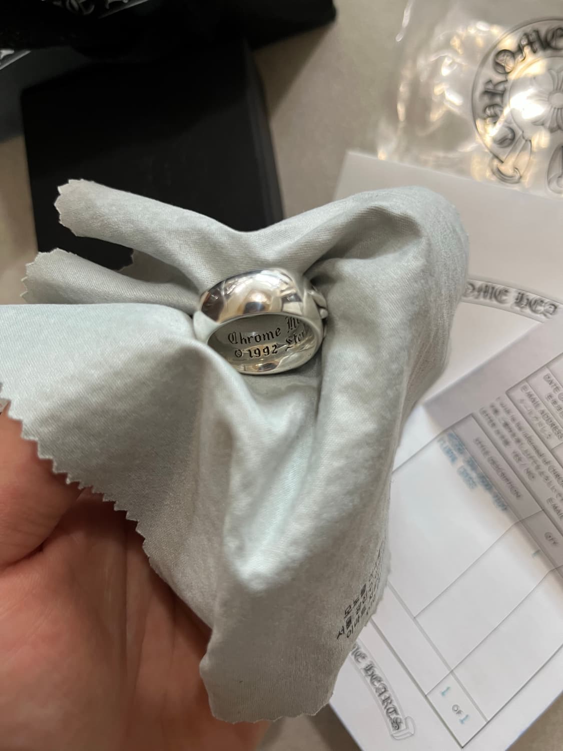 크롬하츠 플로랄 크로스링 us9(ks18호) 상품이미지4