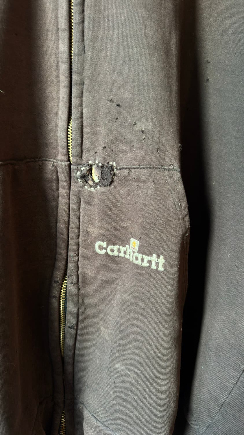 빈티지 페이디드 Carhartt 후디 상품이미지3