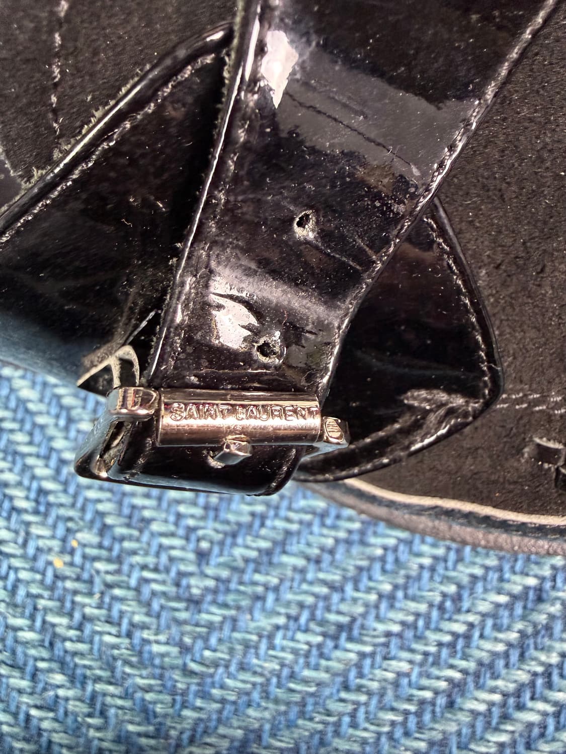 생로랑 페이턴트 콤비 몽크 스트랩 크리퍼 상품이미지7