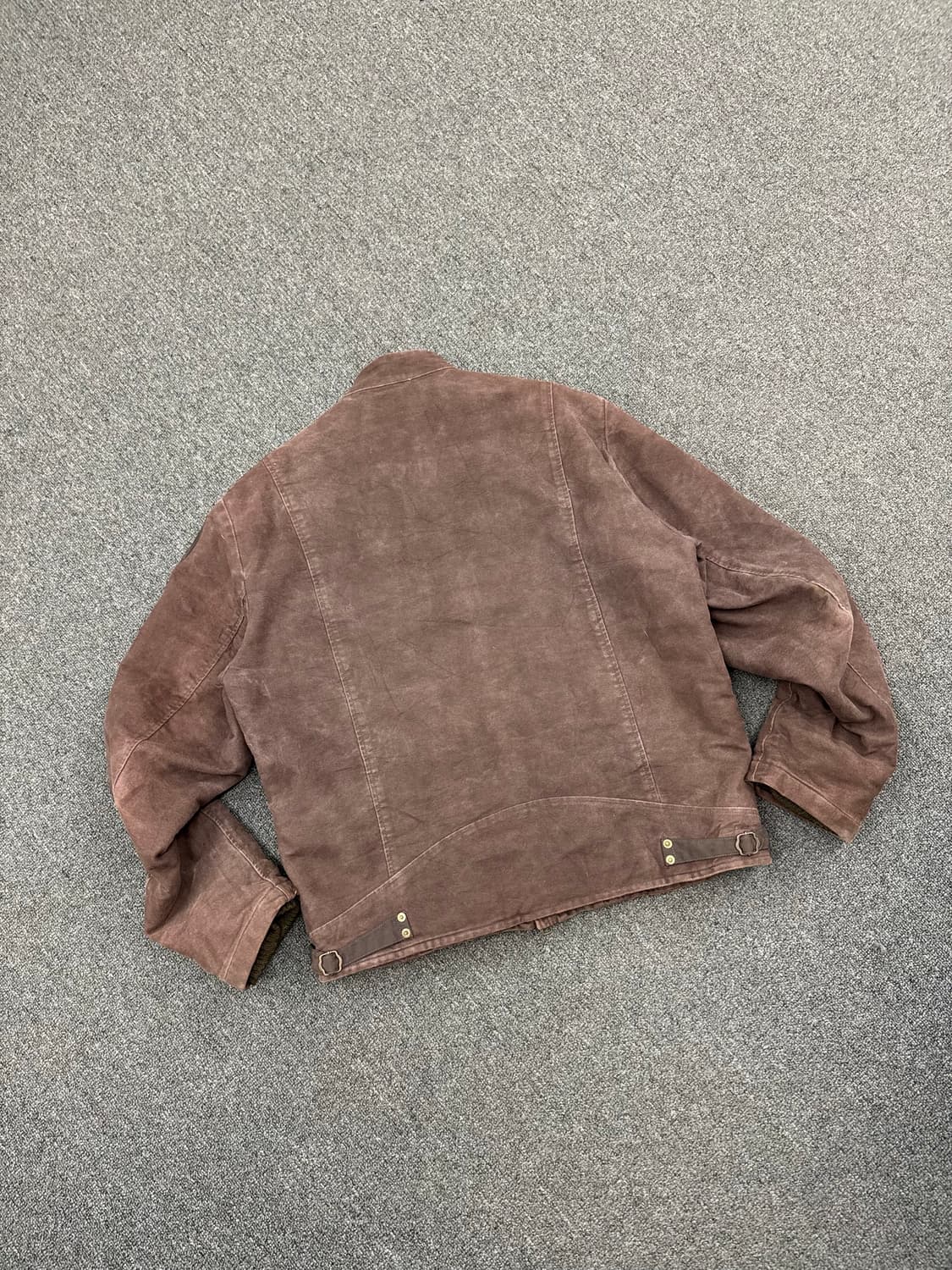 XL)BALL 빈티지 스웨이드 싱글 라이더 자켓 상품이미지5