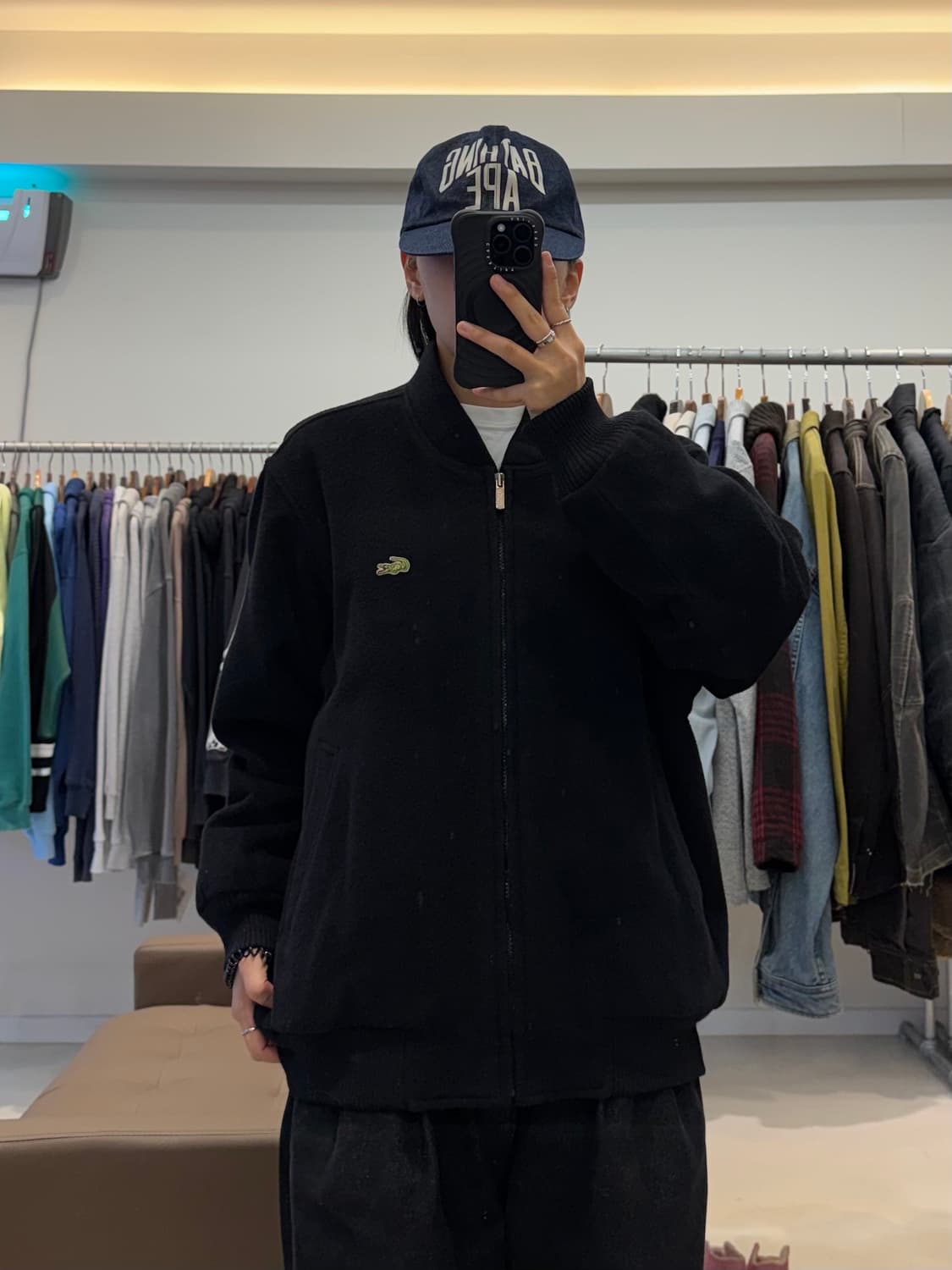 90s 라코스테 모직 블루종 상품이미지7