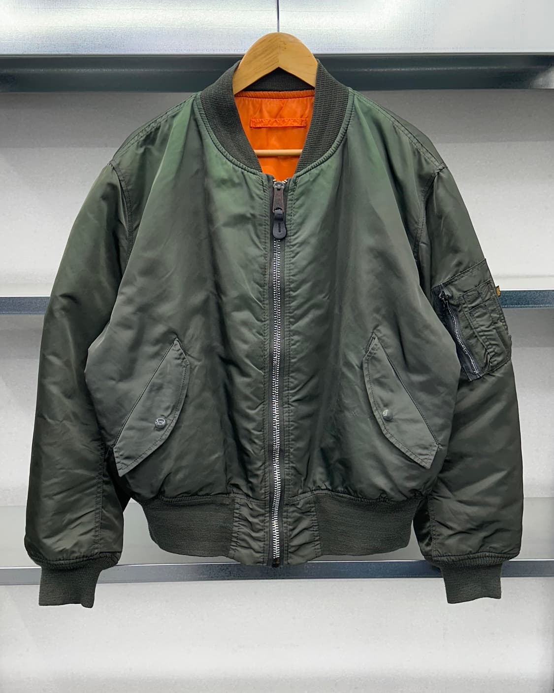 (XL)90'S ALPHA M-65 항공자켓-M1986 상품이미지1