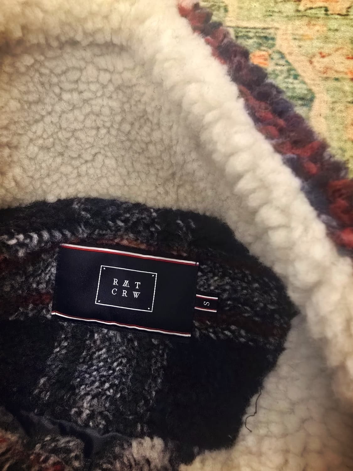 로맨틱크라운 체크 플리스 자켓 오트밀 상품이미지6