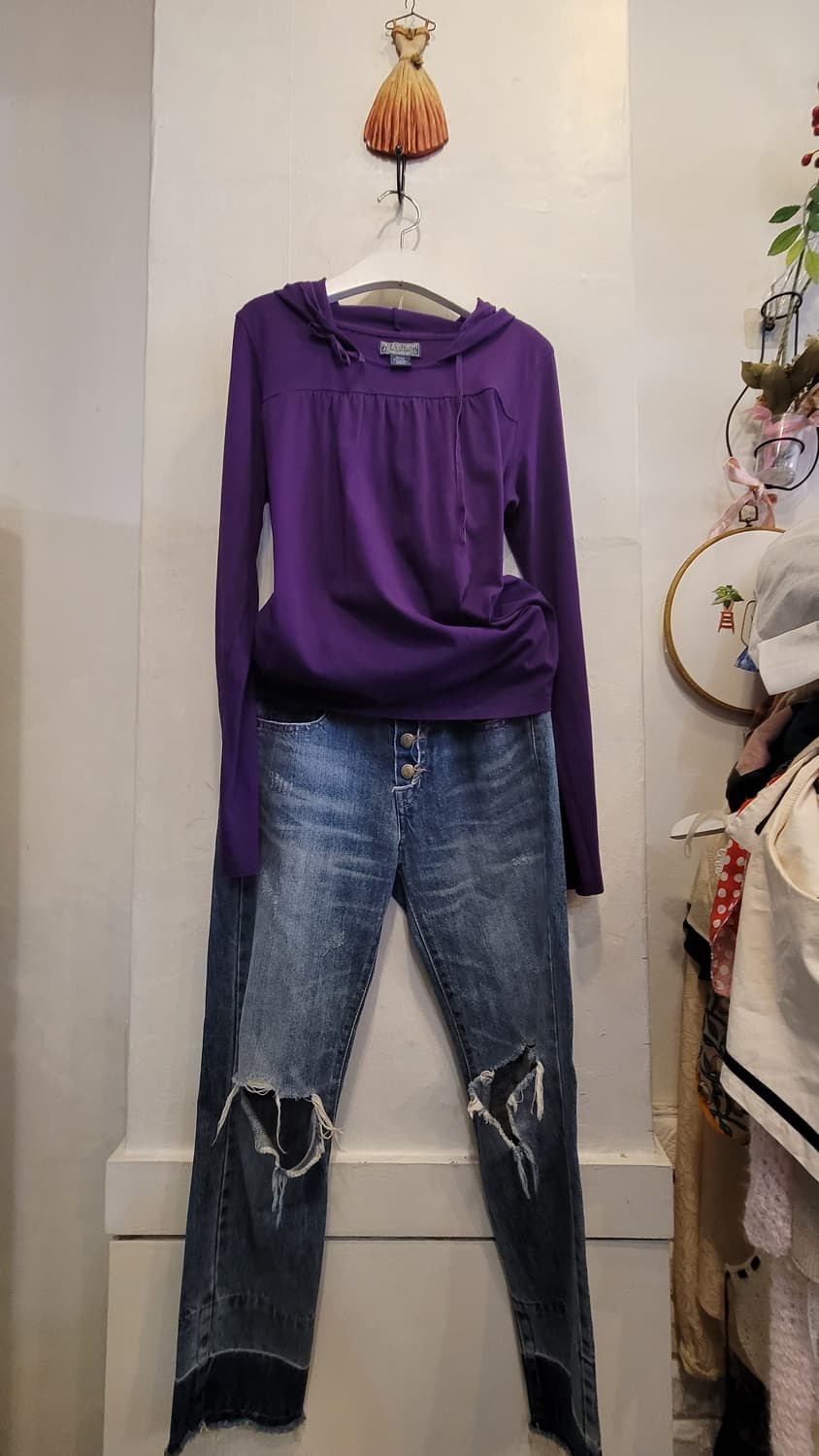 폴로랄프로렌 폴로진 퍼플후드티 상품이미지1