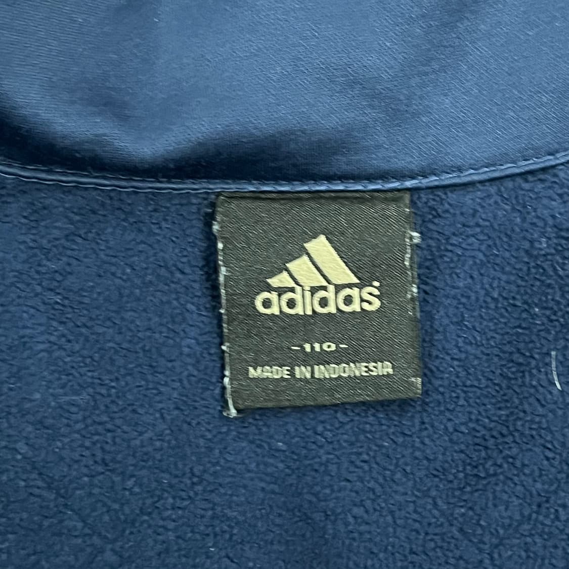 [정품/110] 아디다스 퀼팅 후드 집업 네이비 b19 상품이미지5