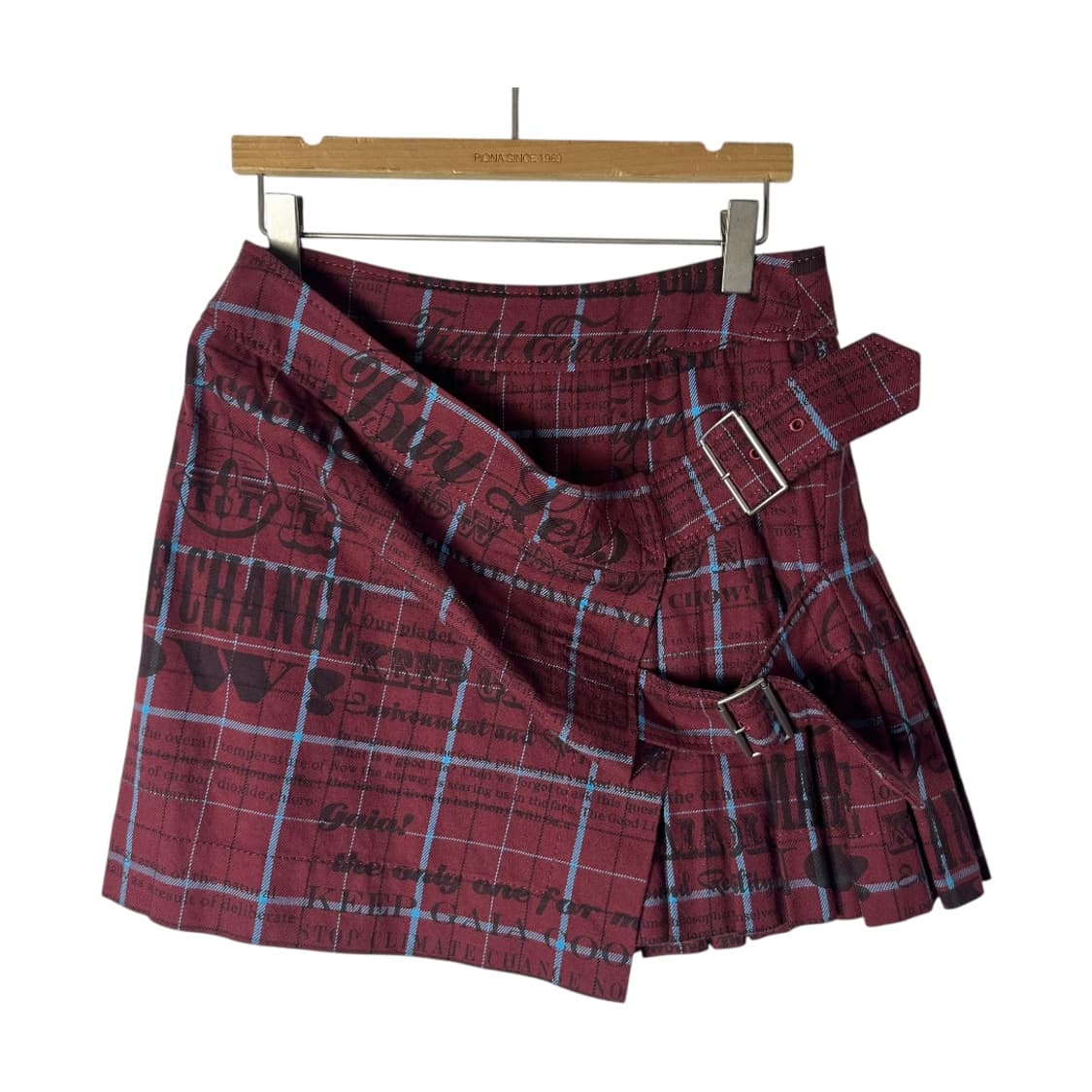 [Vivienne Westwood] 비비안웨스트우드 벨티드체크 미니스커트 상품이미지1