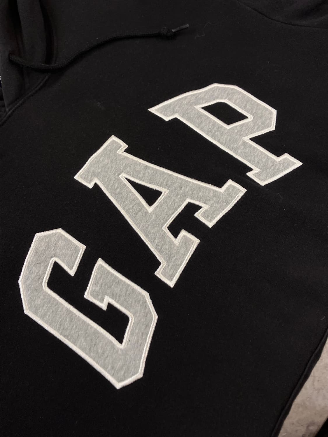 갭 빅로고 후드티 블랙 L #csz2932 상품이미지4