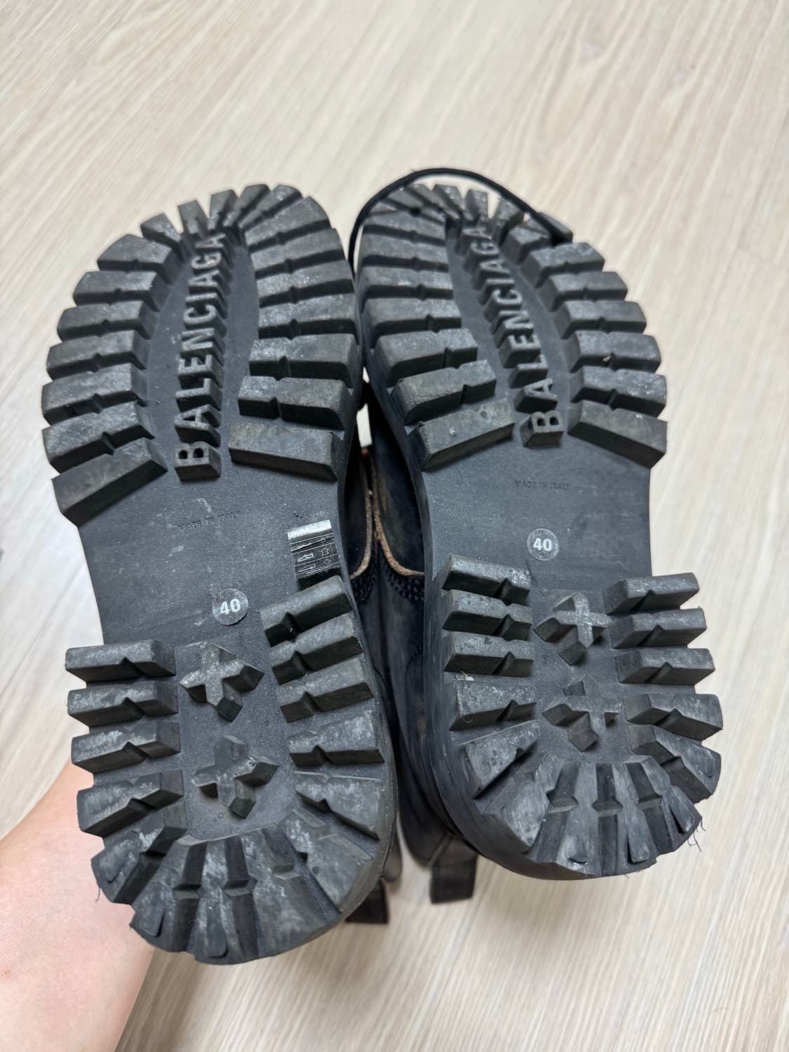 발렌시아가 스트라이크 부츠 빈티지 이펙트 레더 40 상품이미지6